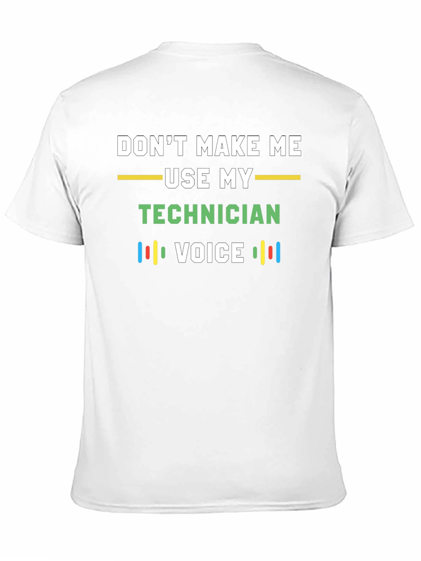 Black Technician Voice T-Shirt - Funny Tech Humor Tee view 11