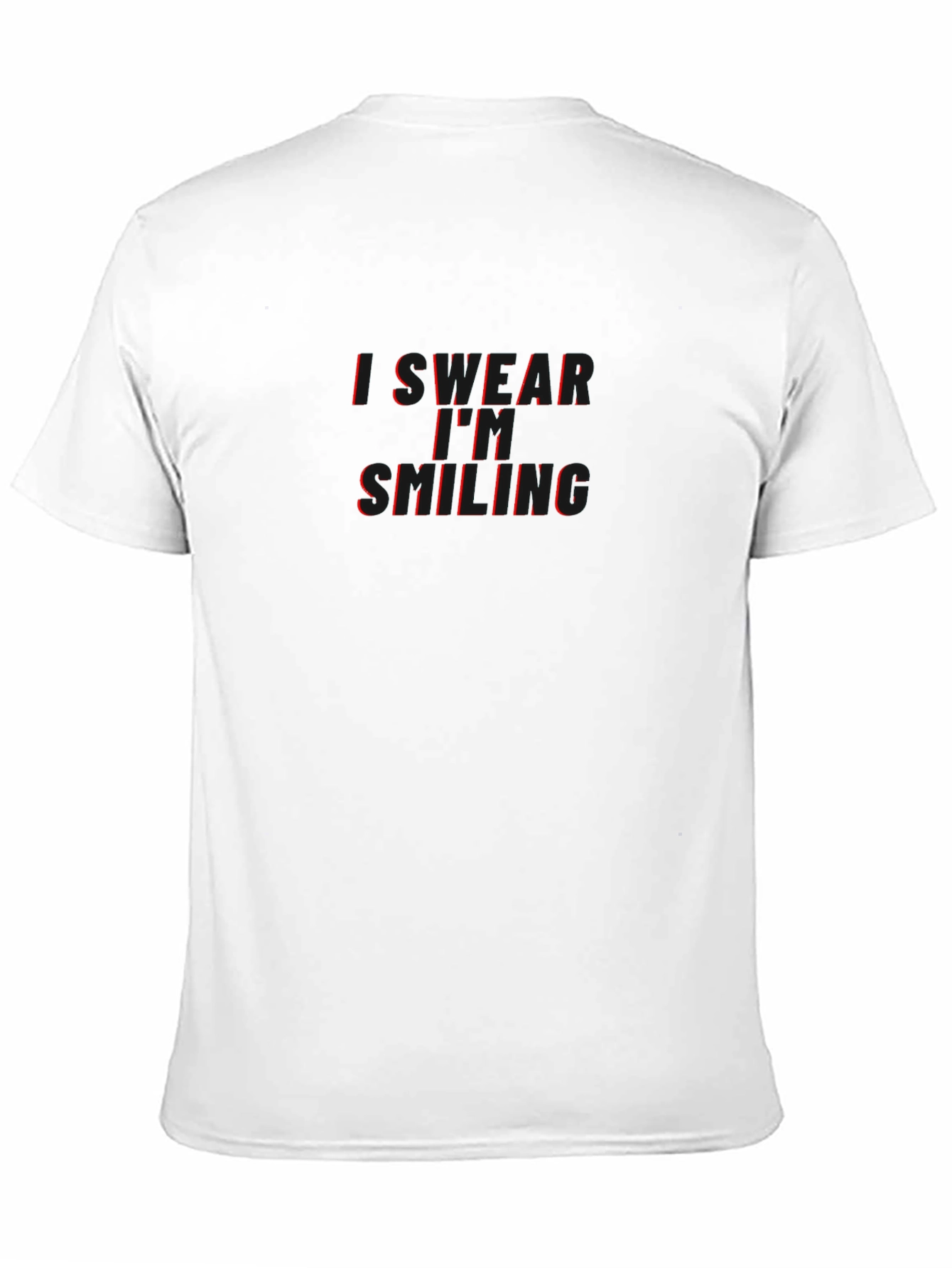 Black I Swear I'm Smiling Graphic Tee - Black view 11