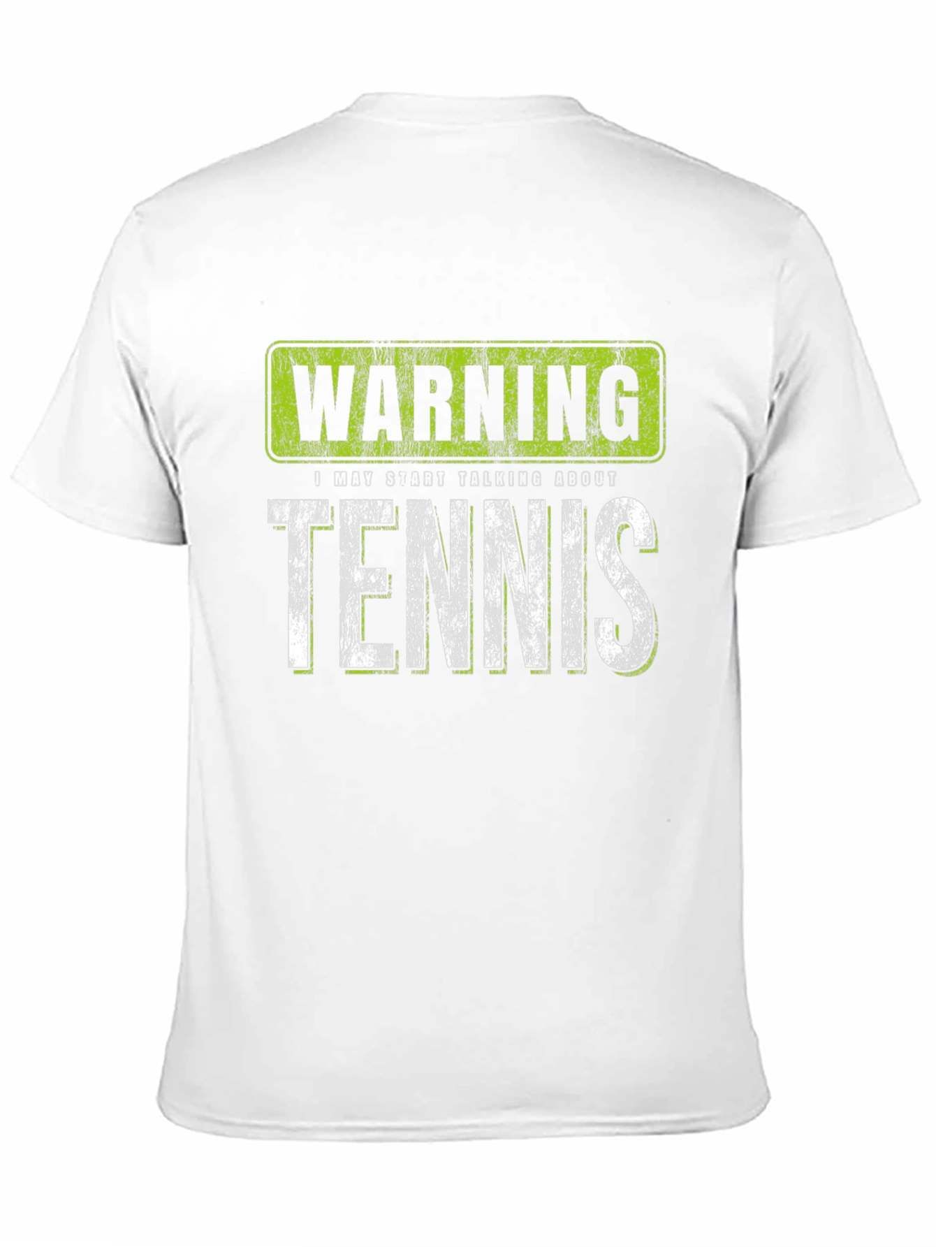 Black Warning: May Start Talking About Tennis T-Shirt view 11