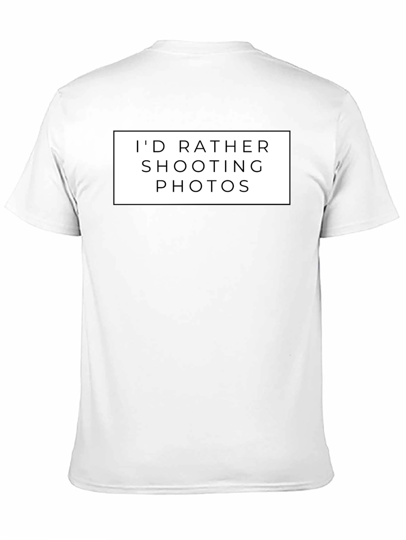 Black Photographer's Tee - I'd Rather Shooting Photos - Black view 11