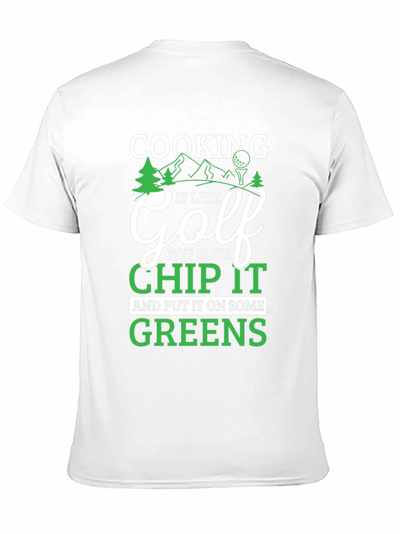 Black Cooking is like Golf T-Shirt view 11