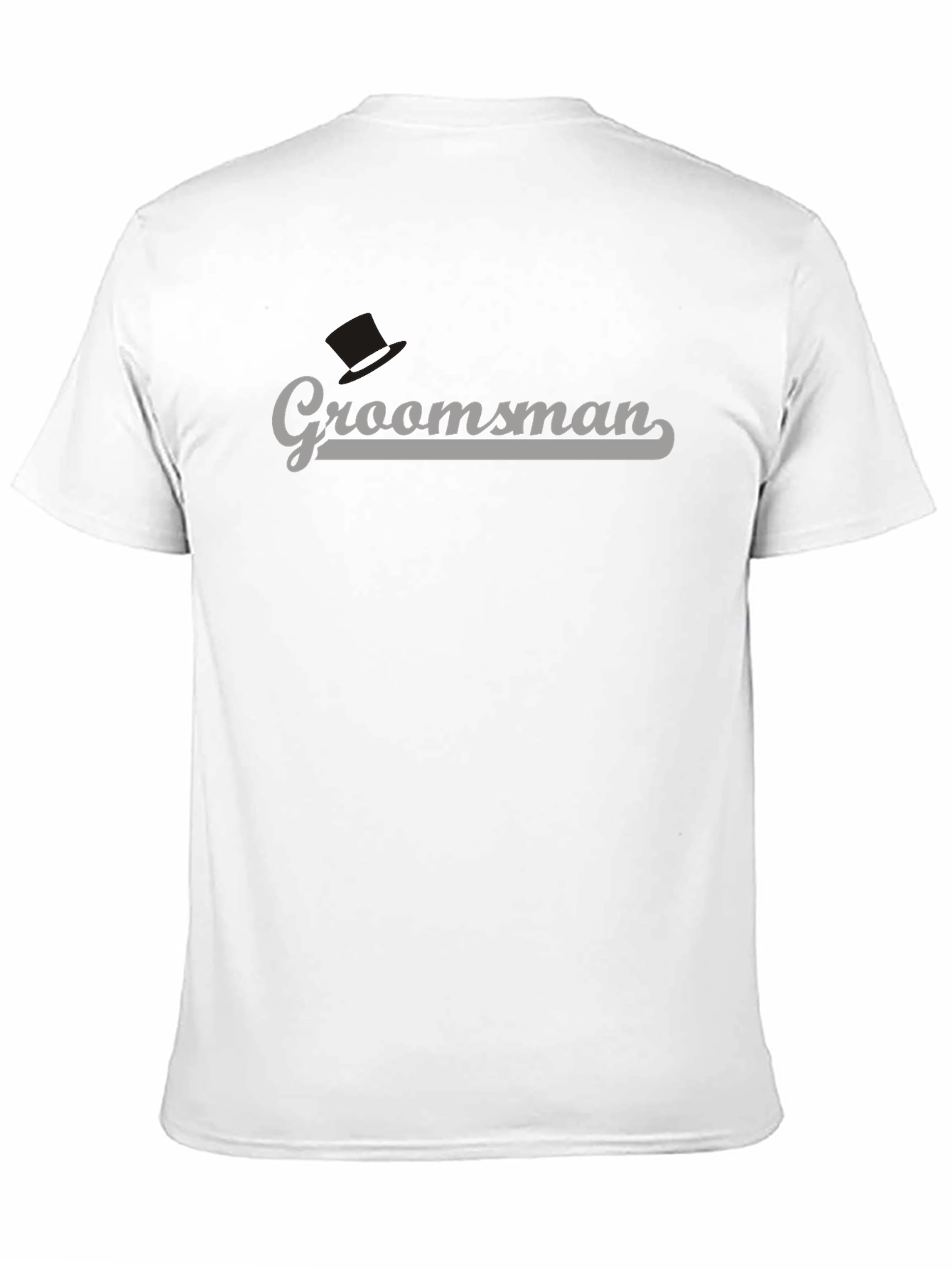 Black Groomsman Crew Neck T-Shirt - Black view 11