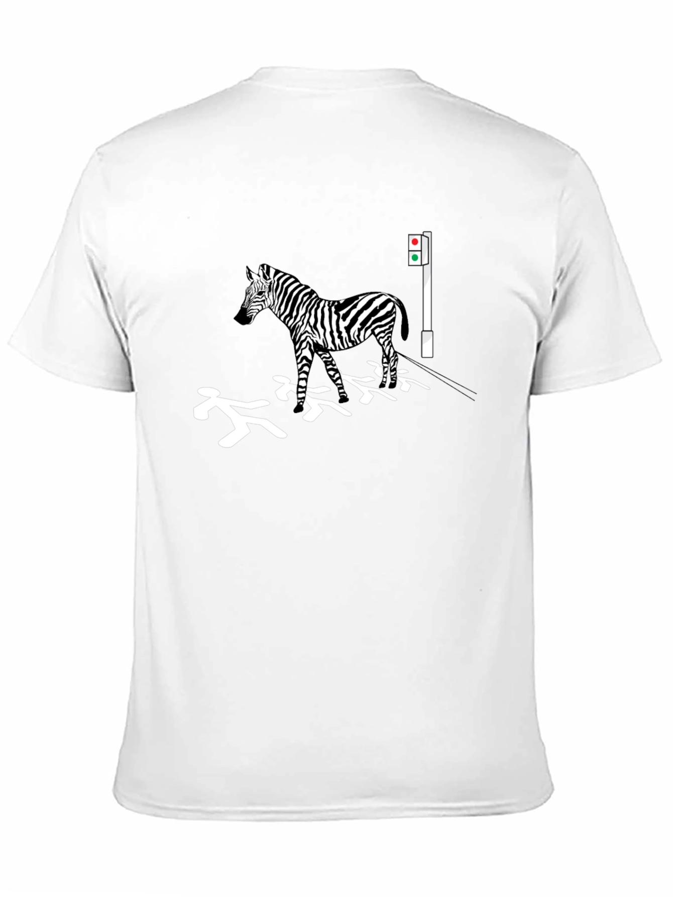 Black Zebra Crossing T-Shirt view 11