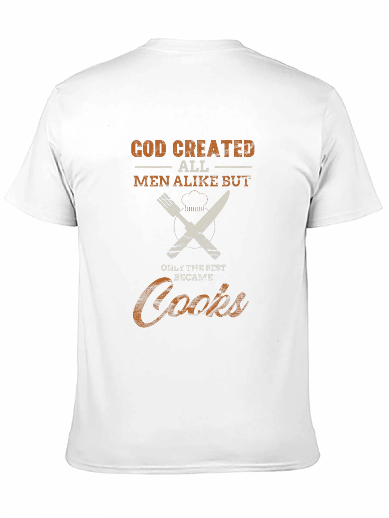 Black God Created Cooks - Black Graphic T-Shirt view 11