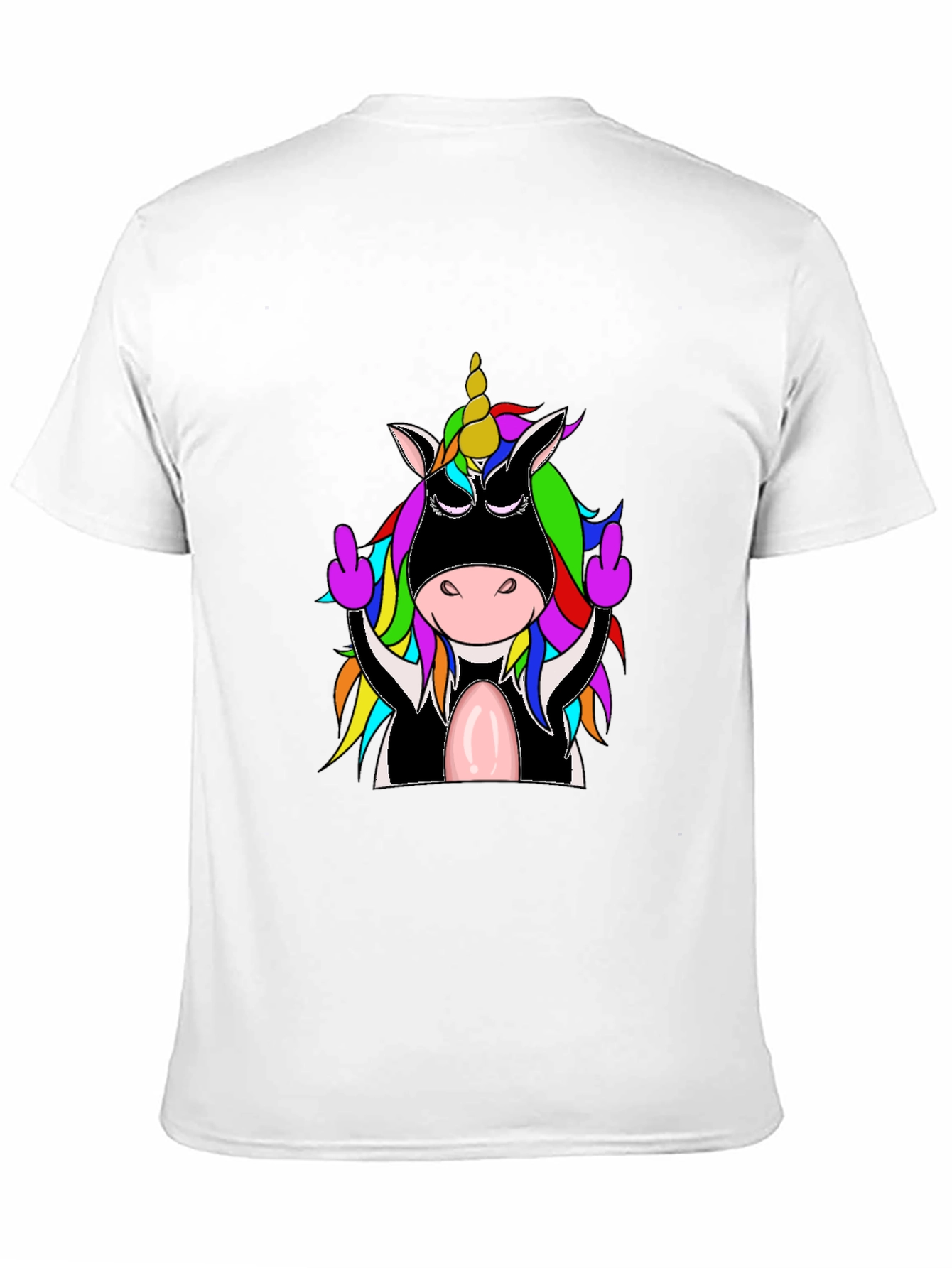 Black Rebellious Unicorn T-Shirt, Funny Graphic Tee view 11