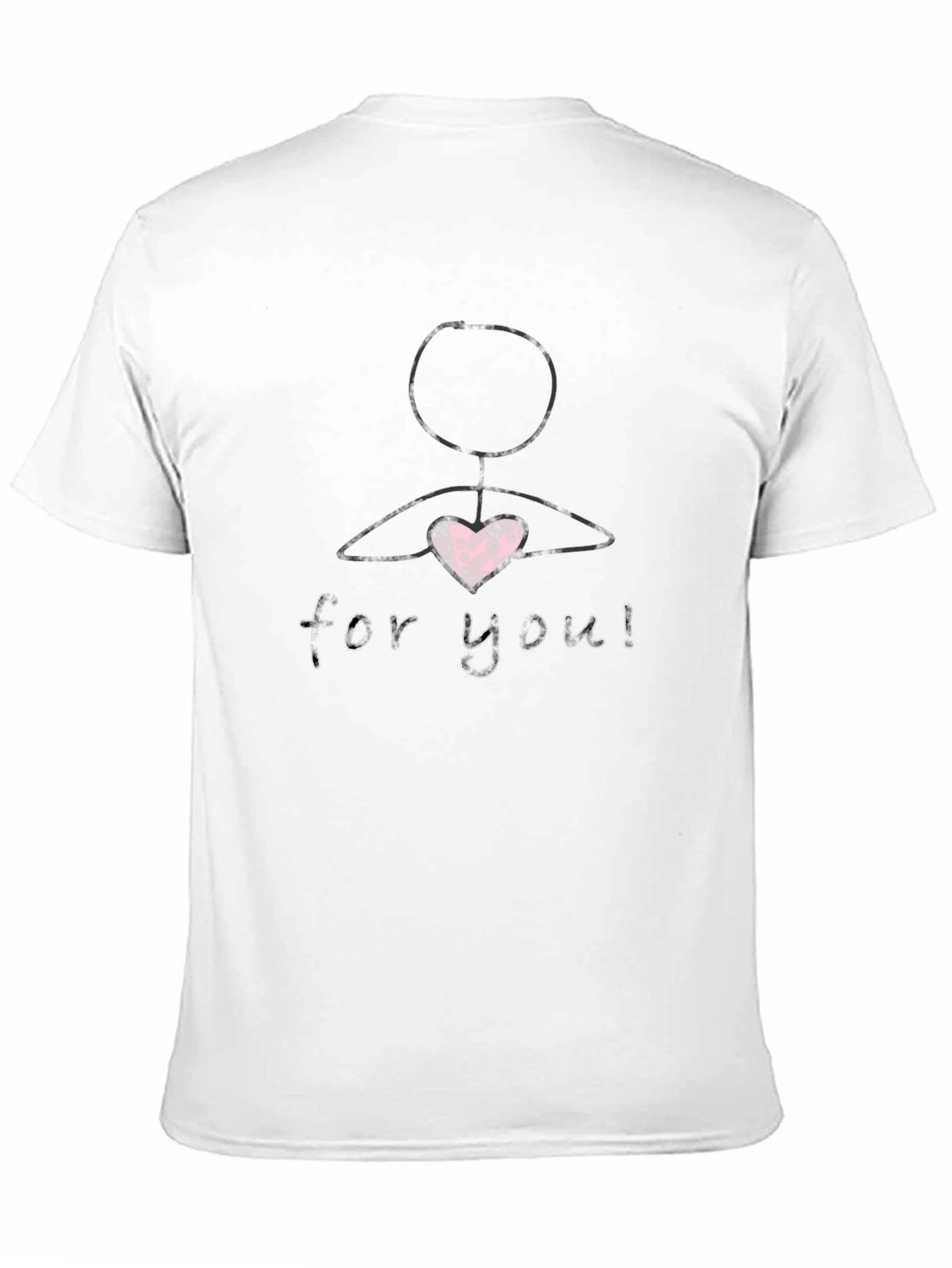 Black Heart For You Graphic Tee - Black view 11