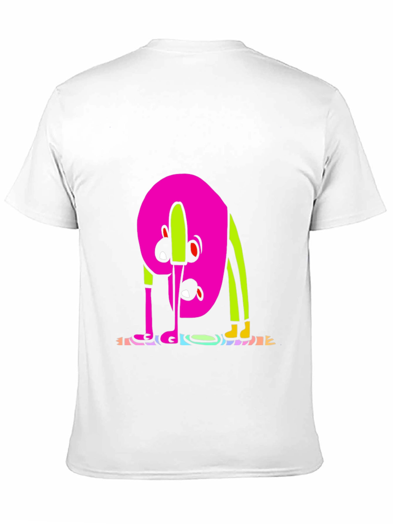 Black Funky Cartoon Graphic Tee - Black view 11