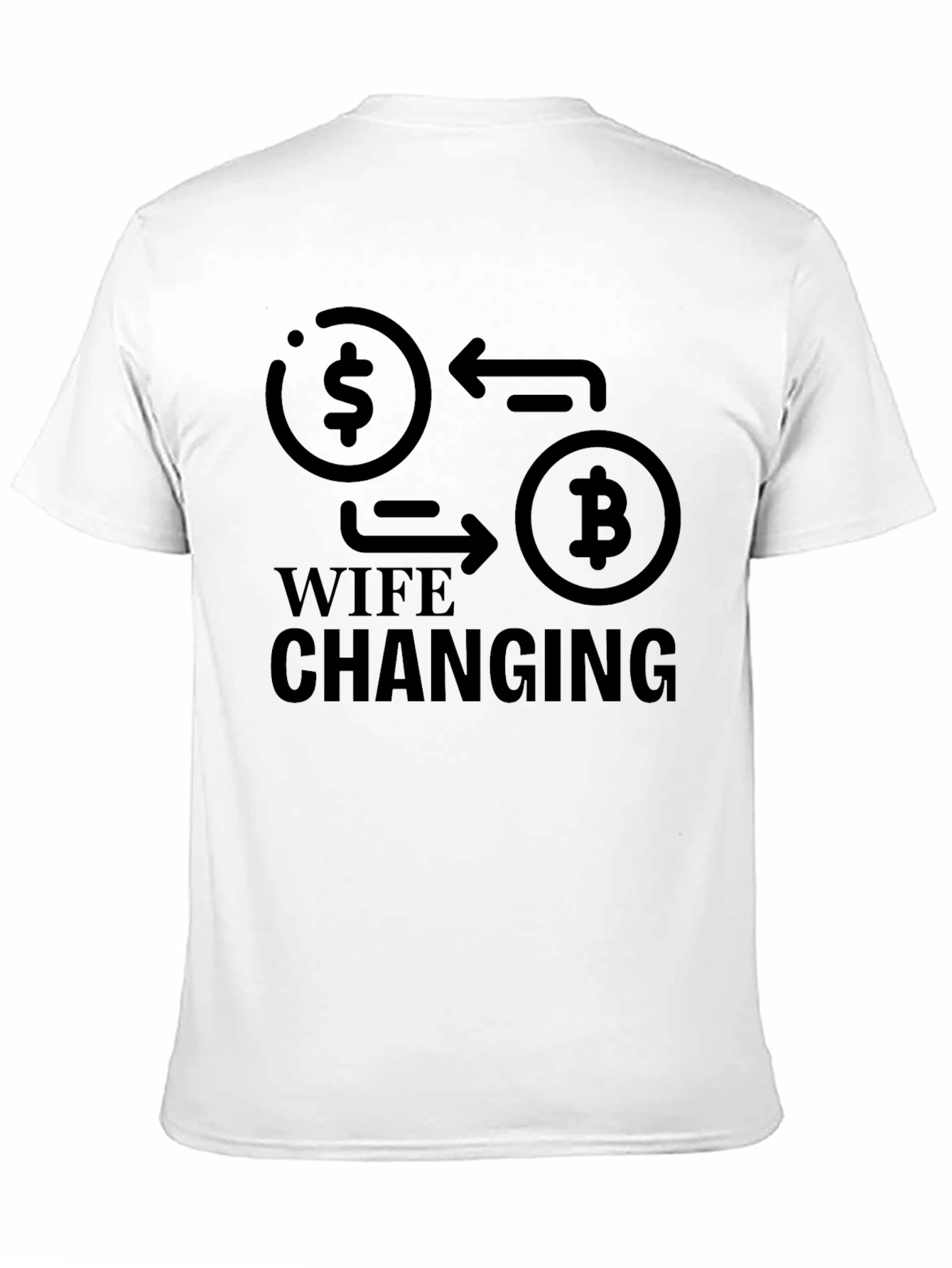 Black Wife Changing Crypto T-Shirt view 11