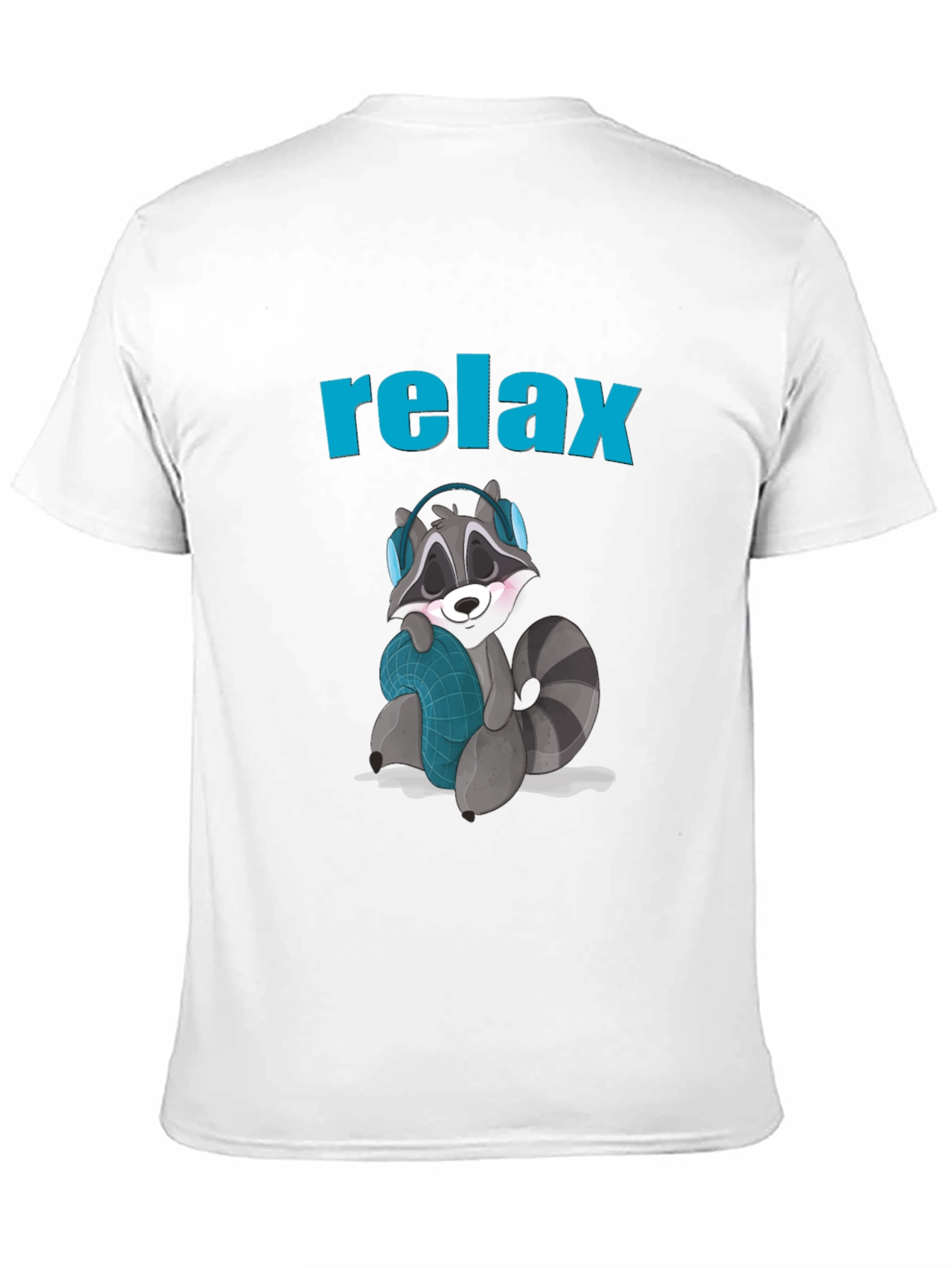 Black Relaxing Raccoon Graphic Tee view 11