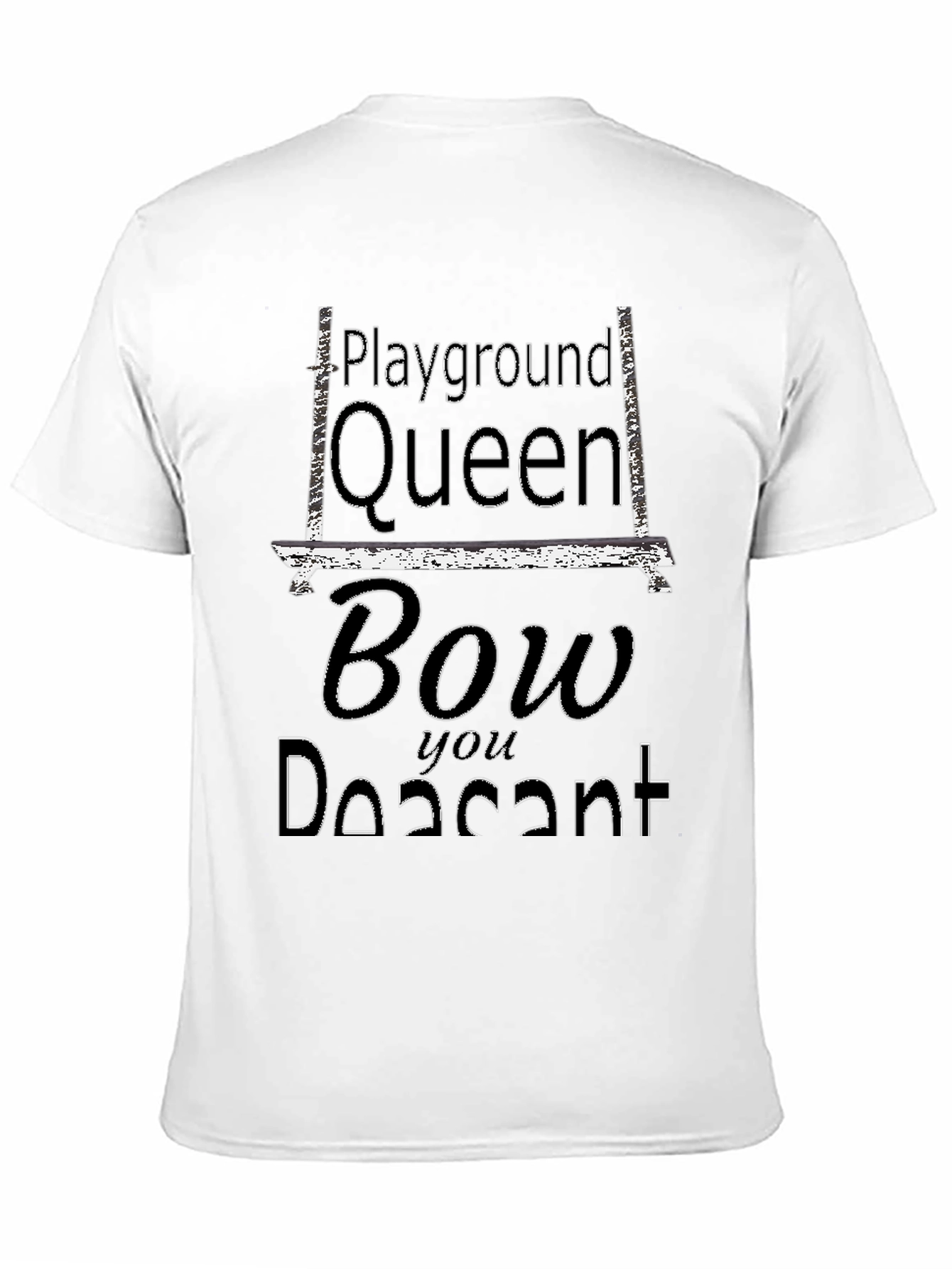 Black Playground Queen Black Graphic Tee view 11