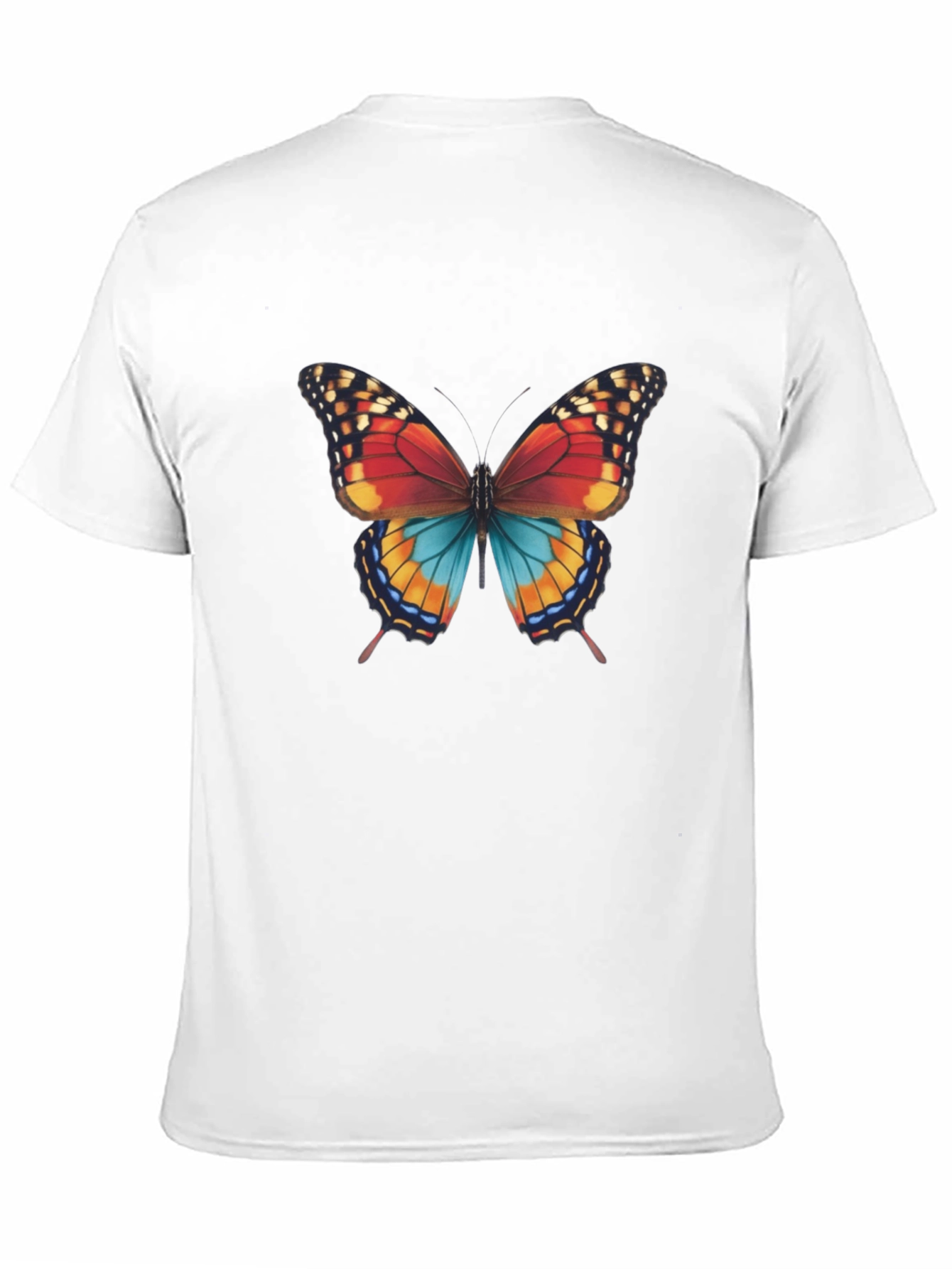 Black Butterfly Graphic Print Men's T-Shirt view 11
