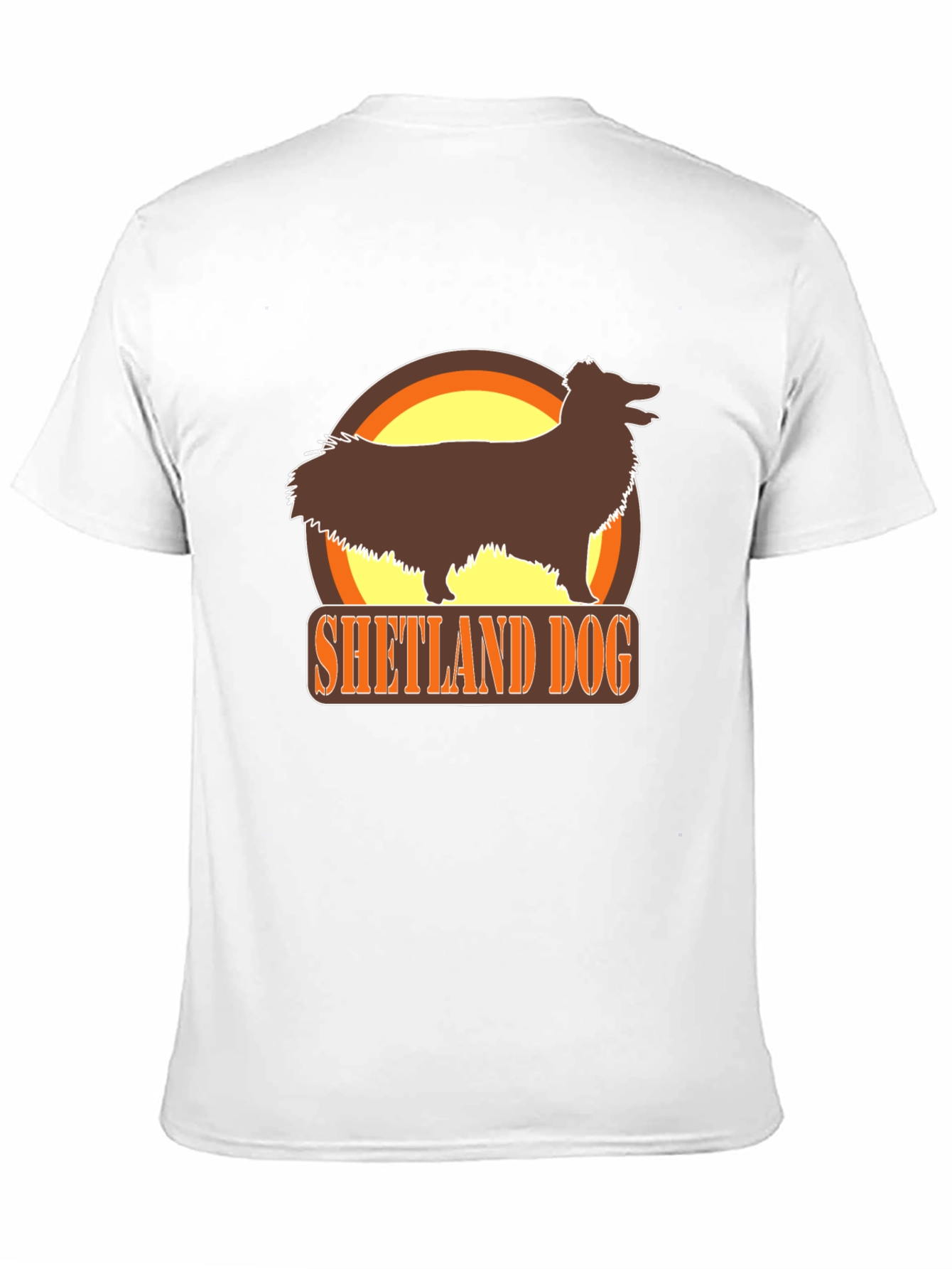 Black Shetland Dog Black T-Shirt view 11