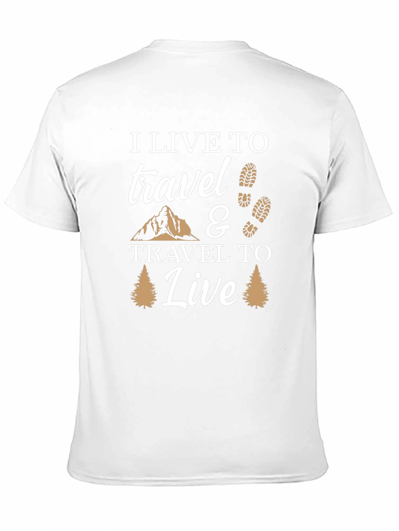Black I Live to Travel Graphic T-Shirt - Adventure Ready! view 11