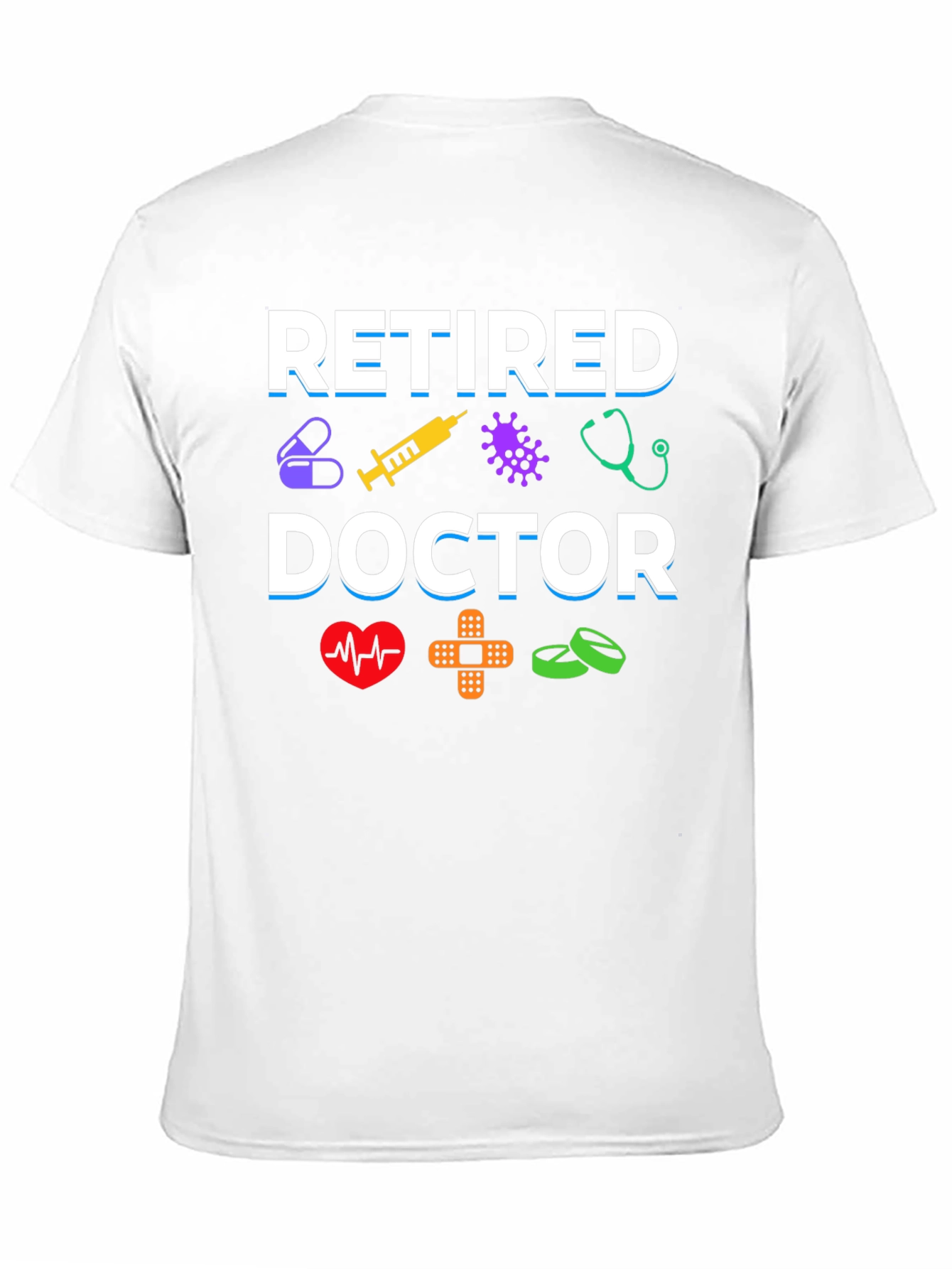 Black Retired Doctor Graphic T-Shirt view 11