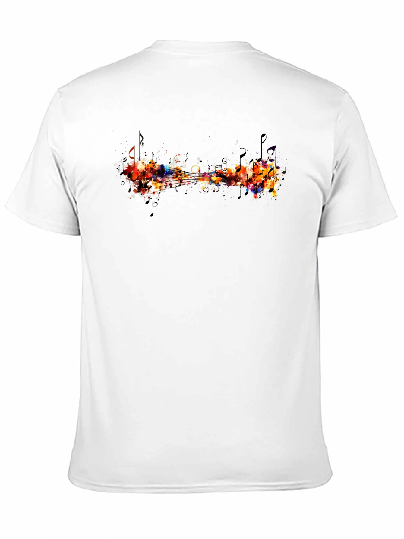 Black Abstract Music T-Shirt view 11