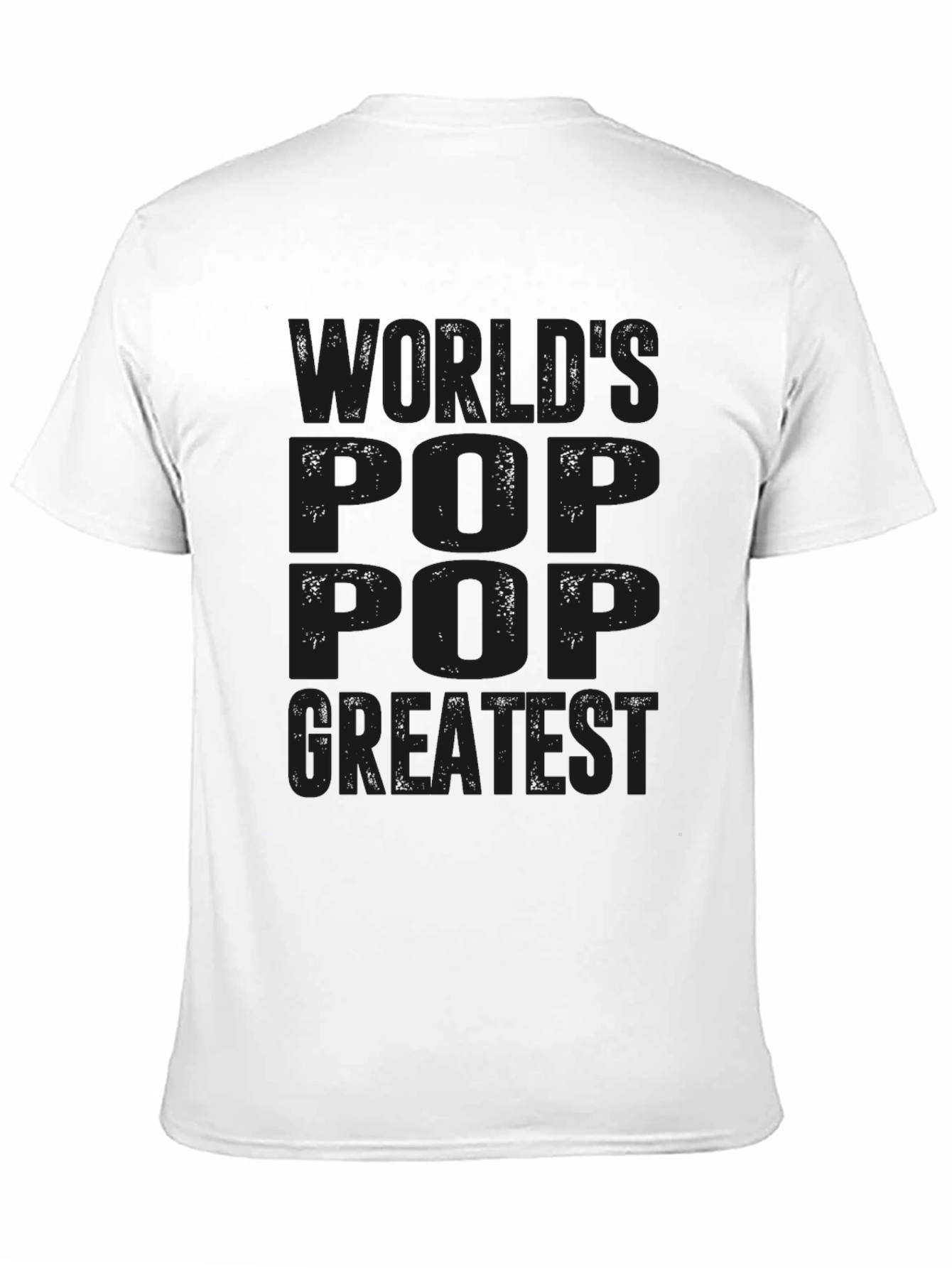 Black World's Greatest Pop Pop Black T-Shirt view 11