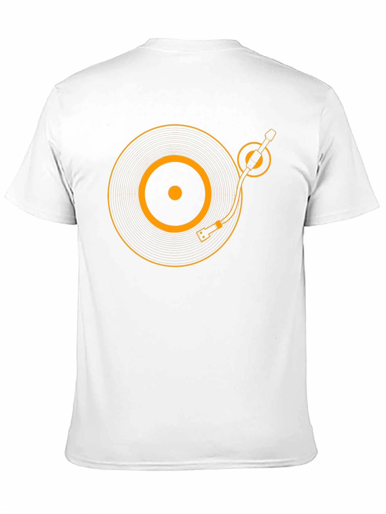 Black Turntable Graphic Tee - Retro DJ Style view 11