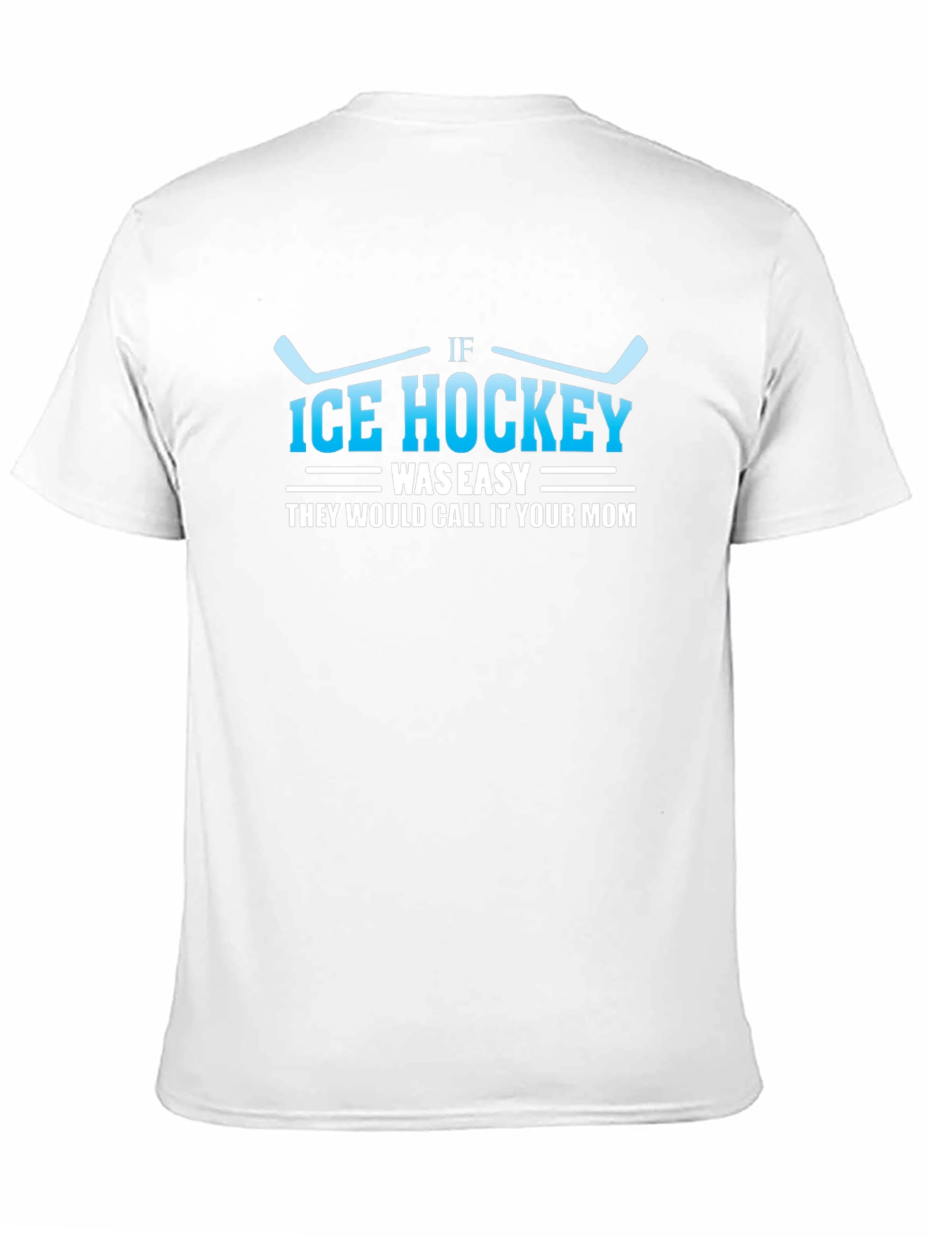 Black Funny Ice Hockey T-Shirt - Your Mom Joke Tee view 11