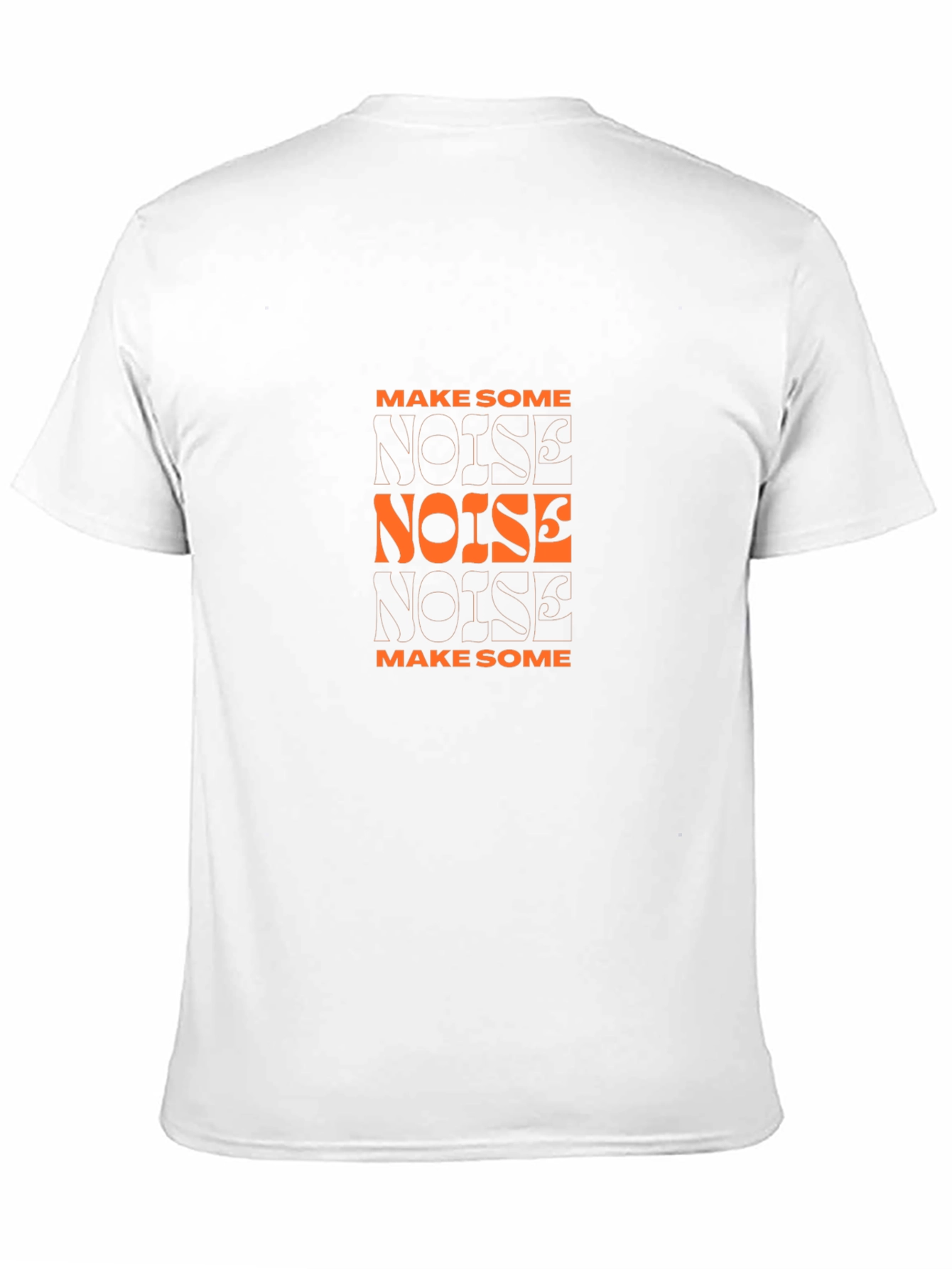 Black Make Some Noise Graphic Tee - Black Cotton Blend view 11
