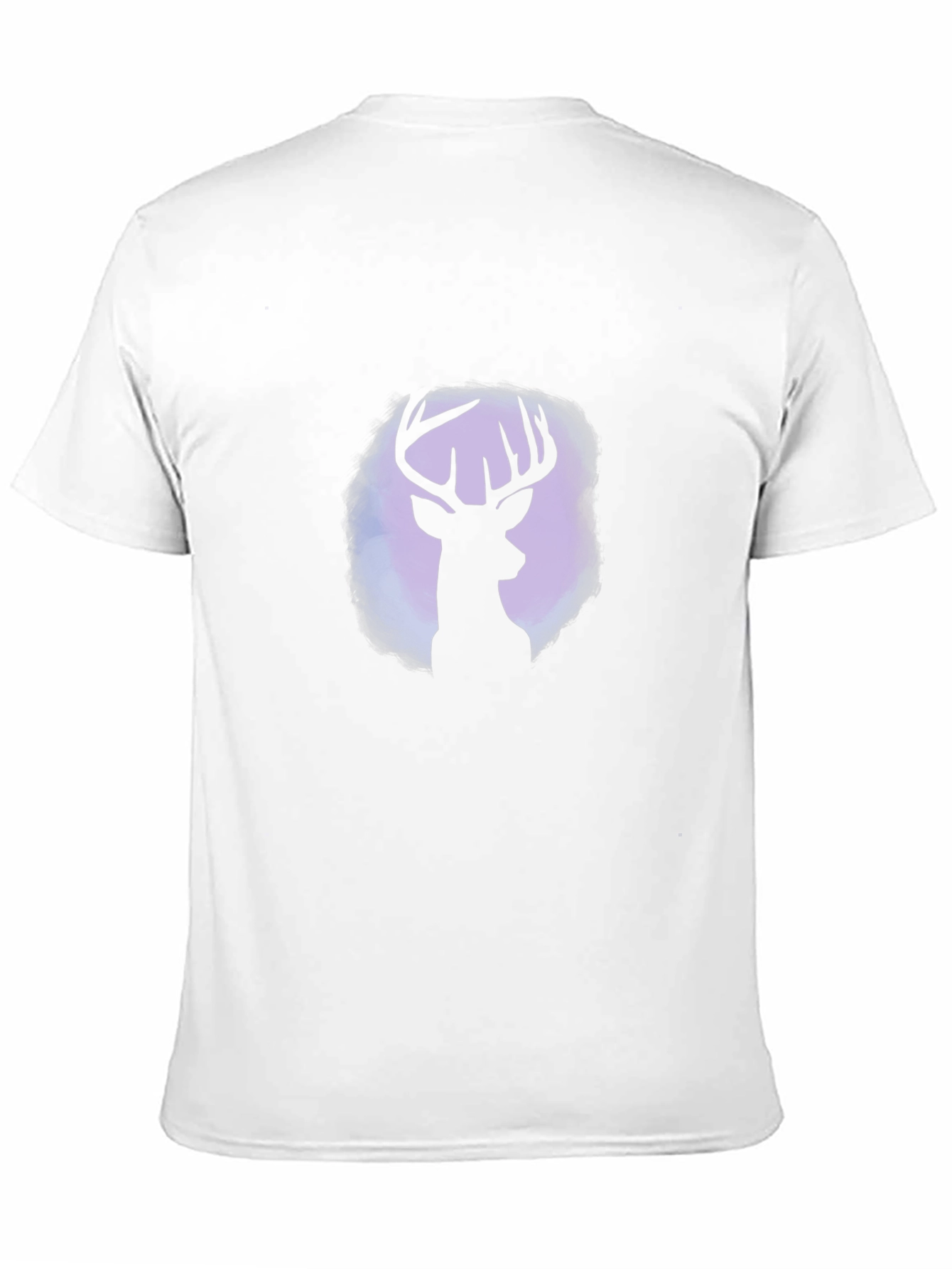 Black Deer Silhouette Graphic Tee - Black Cotton Blend view 11