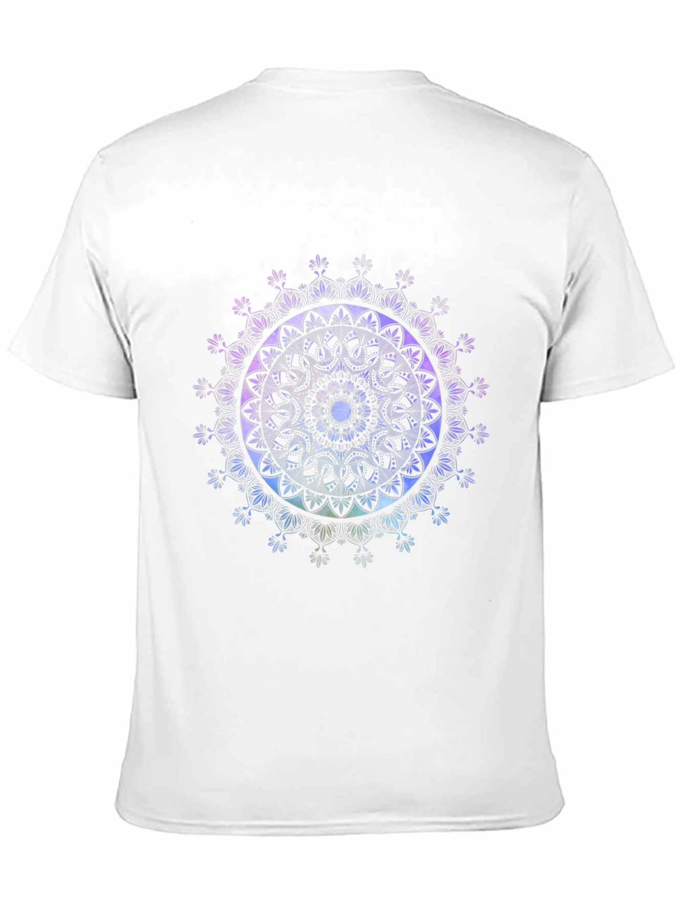 Black Mandala Art Black T-Shirt view 11