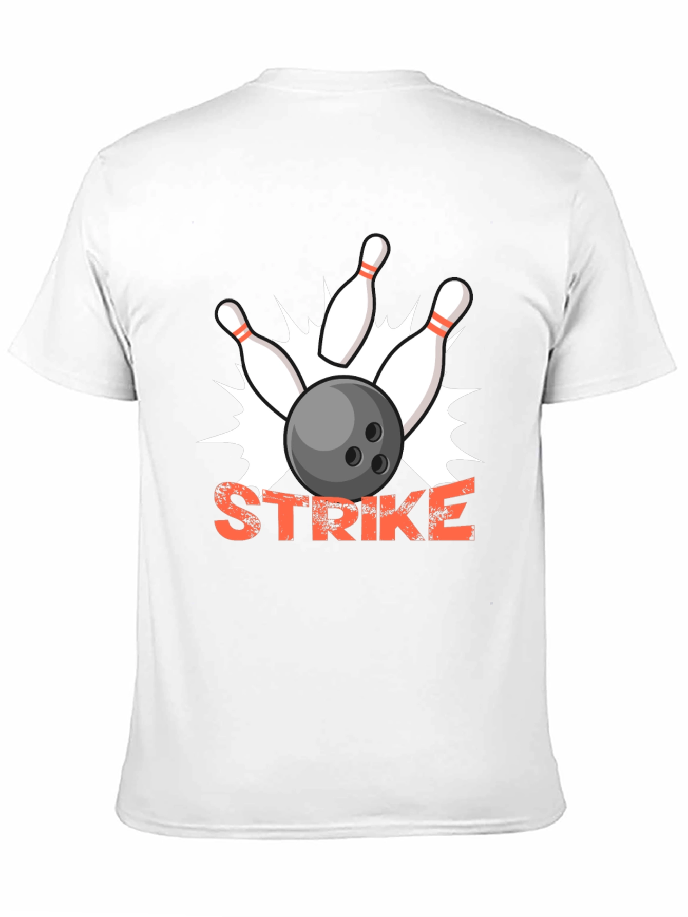 Black Strike Bowling T-Shirt - Fun & Unique Design view 11