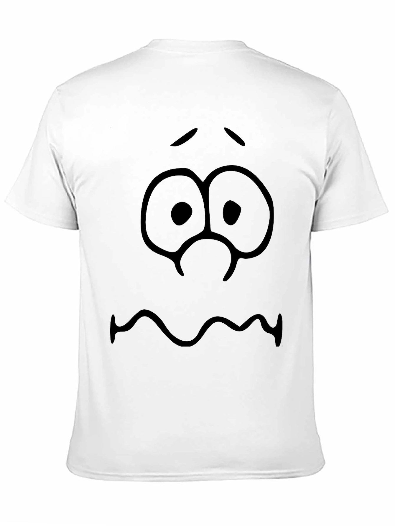 Black Distressed Face Graphic Tee - Black Cotton T-Shirt view 11