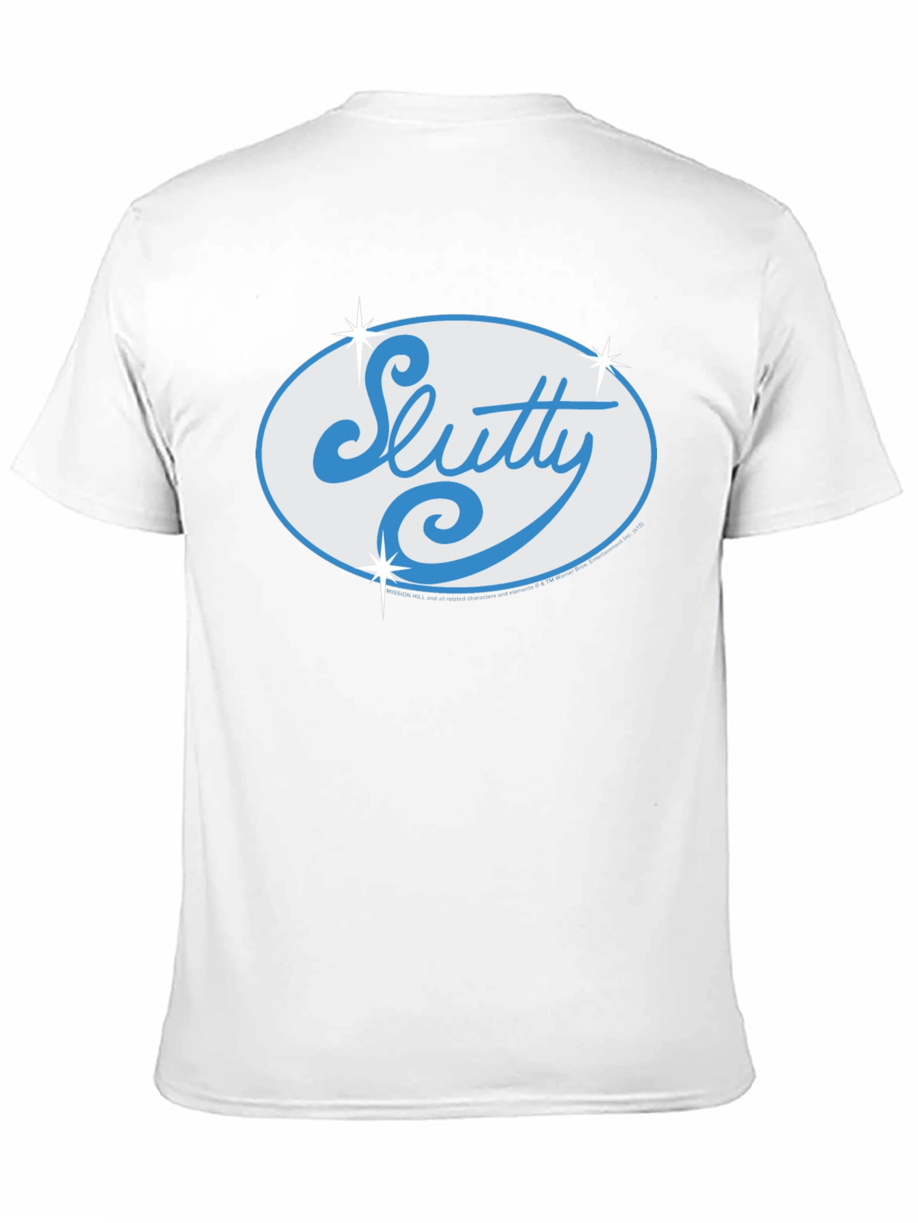 Black Slutty Script Logo Black T-Shirt view 11