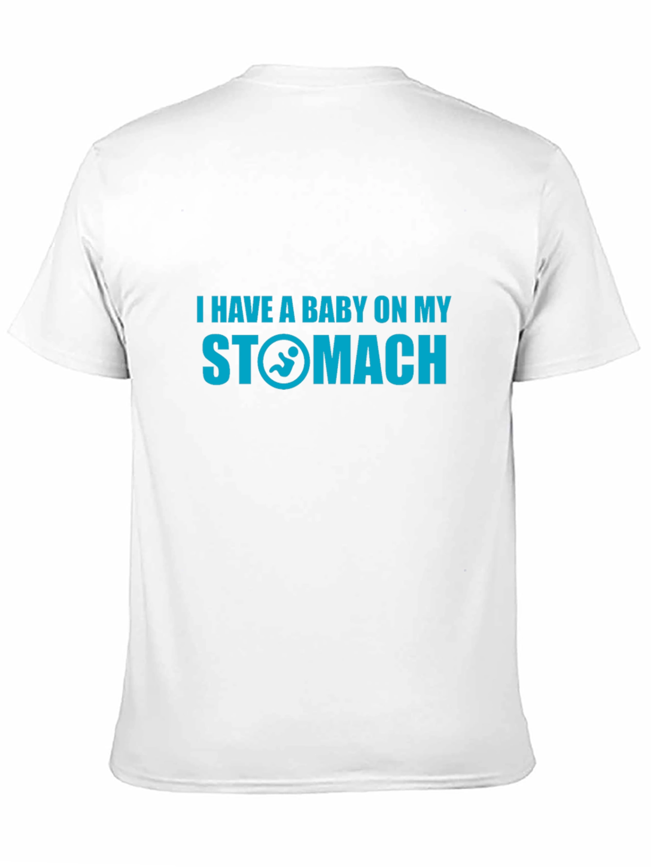 Black Funny 'Baby on My Stomach' Graphic T-Shirt view 11