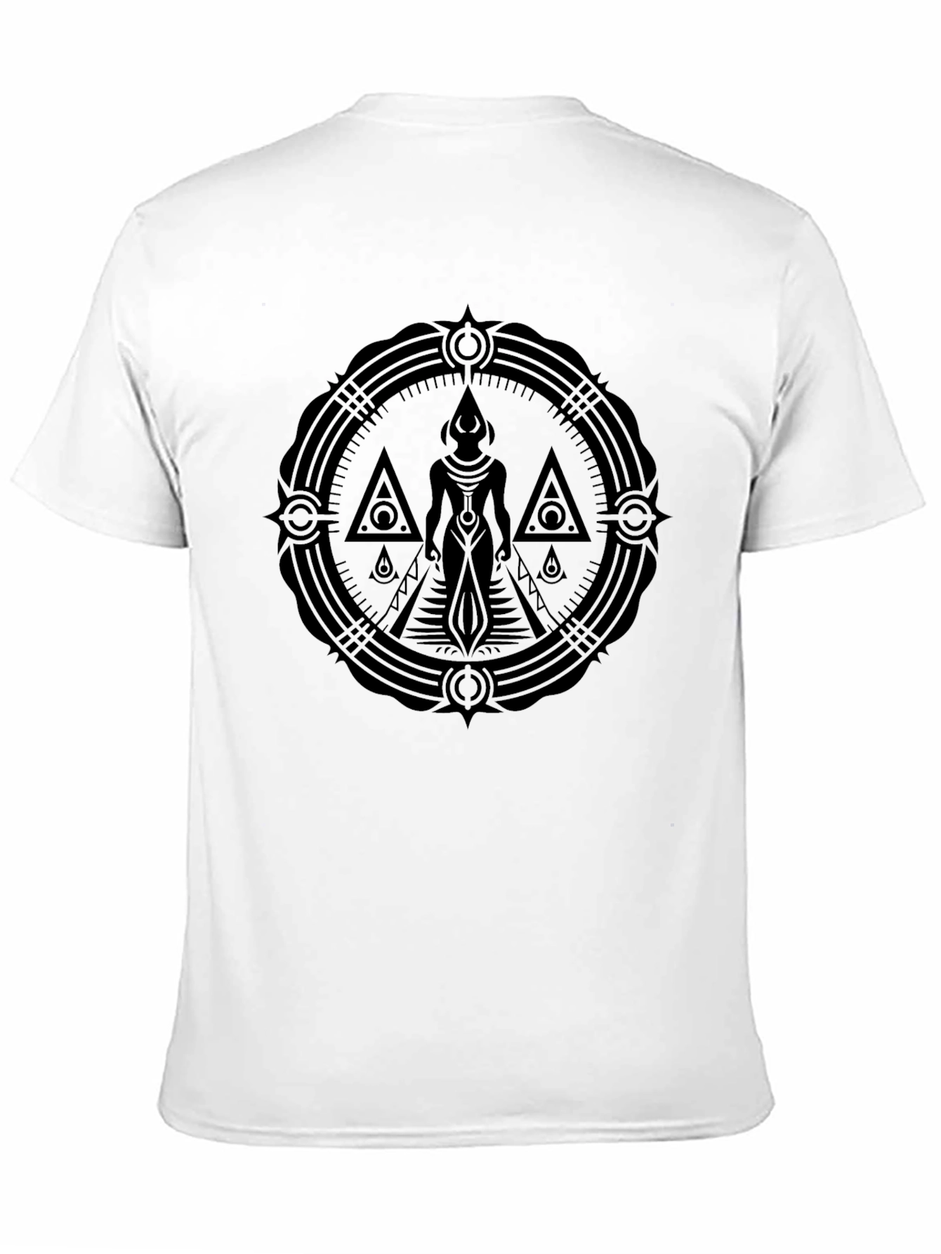 Black Mystic Symbol Black T-Shirt view 11