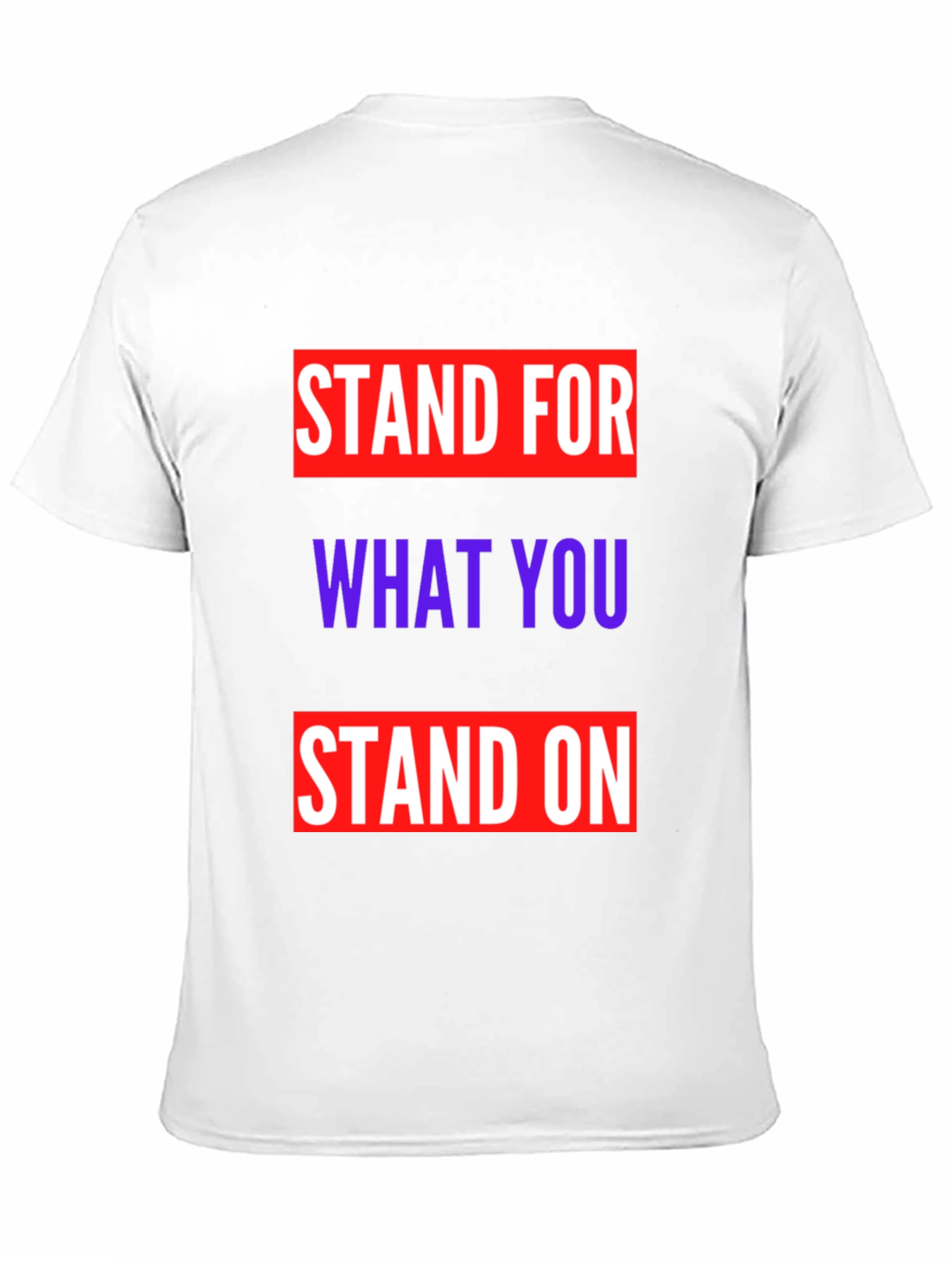 Black Stand for What You Stand On Graphic Tee view 11