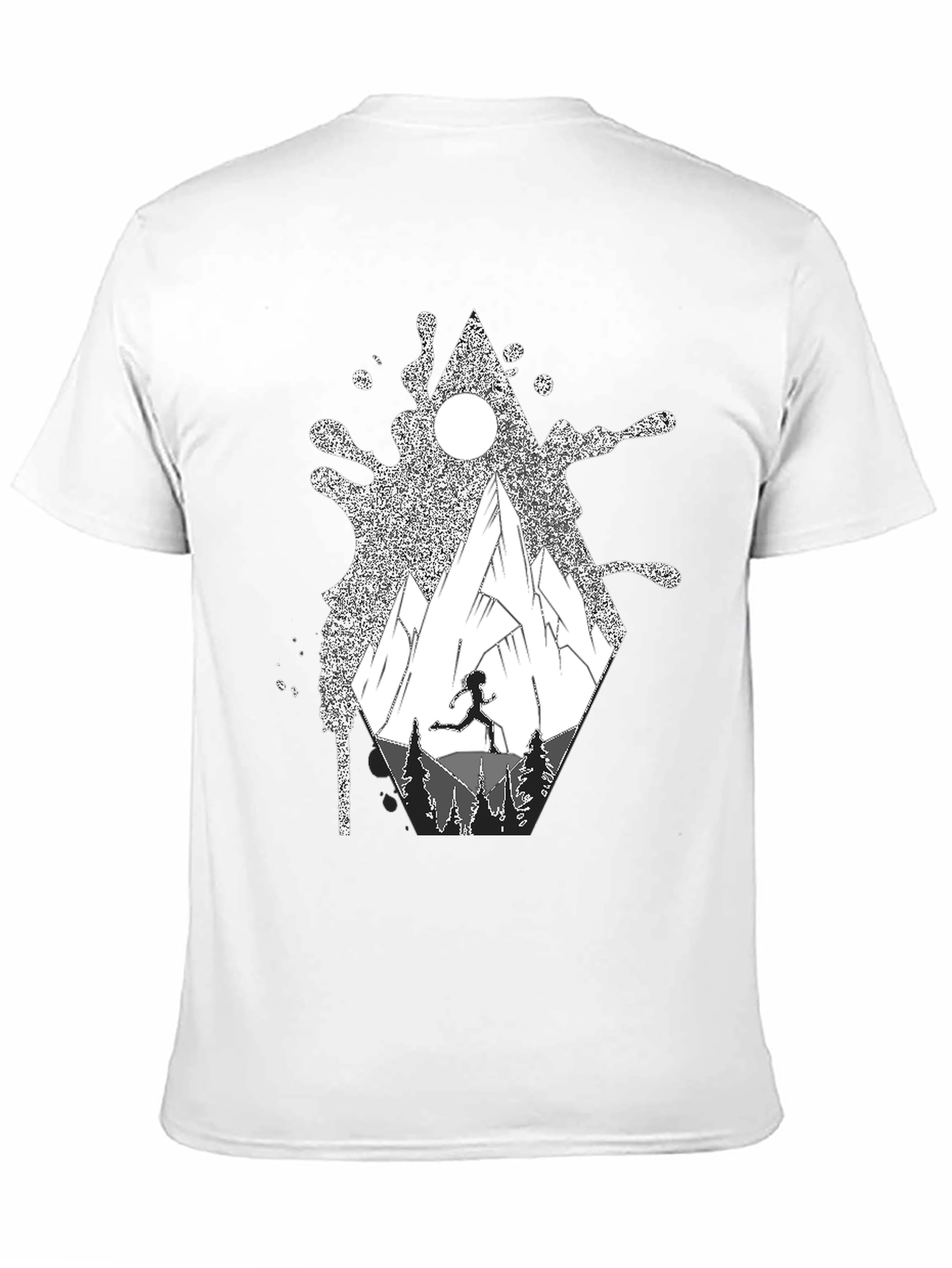Black Adventure Mountain T-Shirt view 11