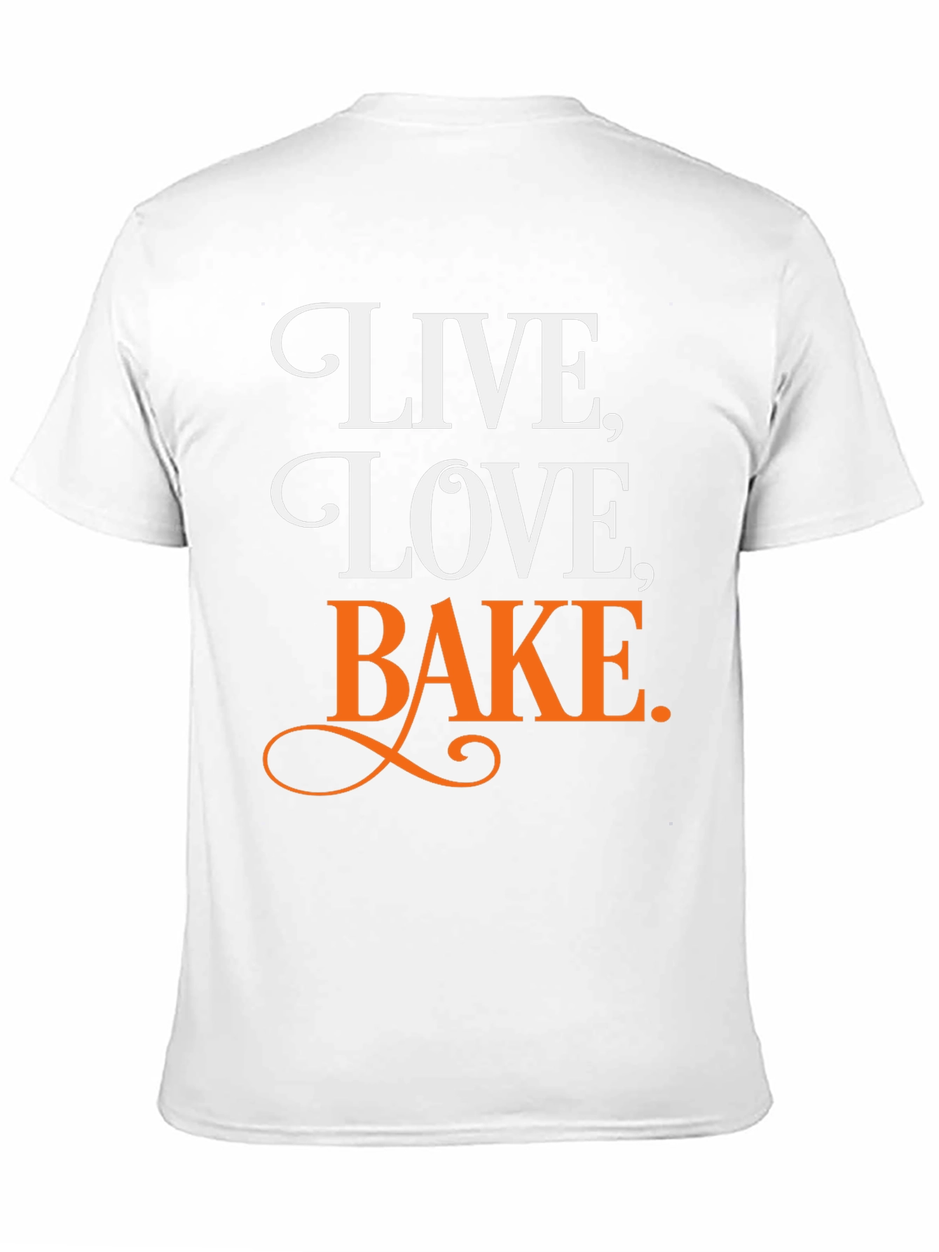 Black Live, Love, Bake T-Shirt view 11