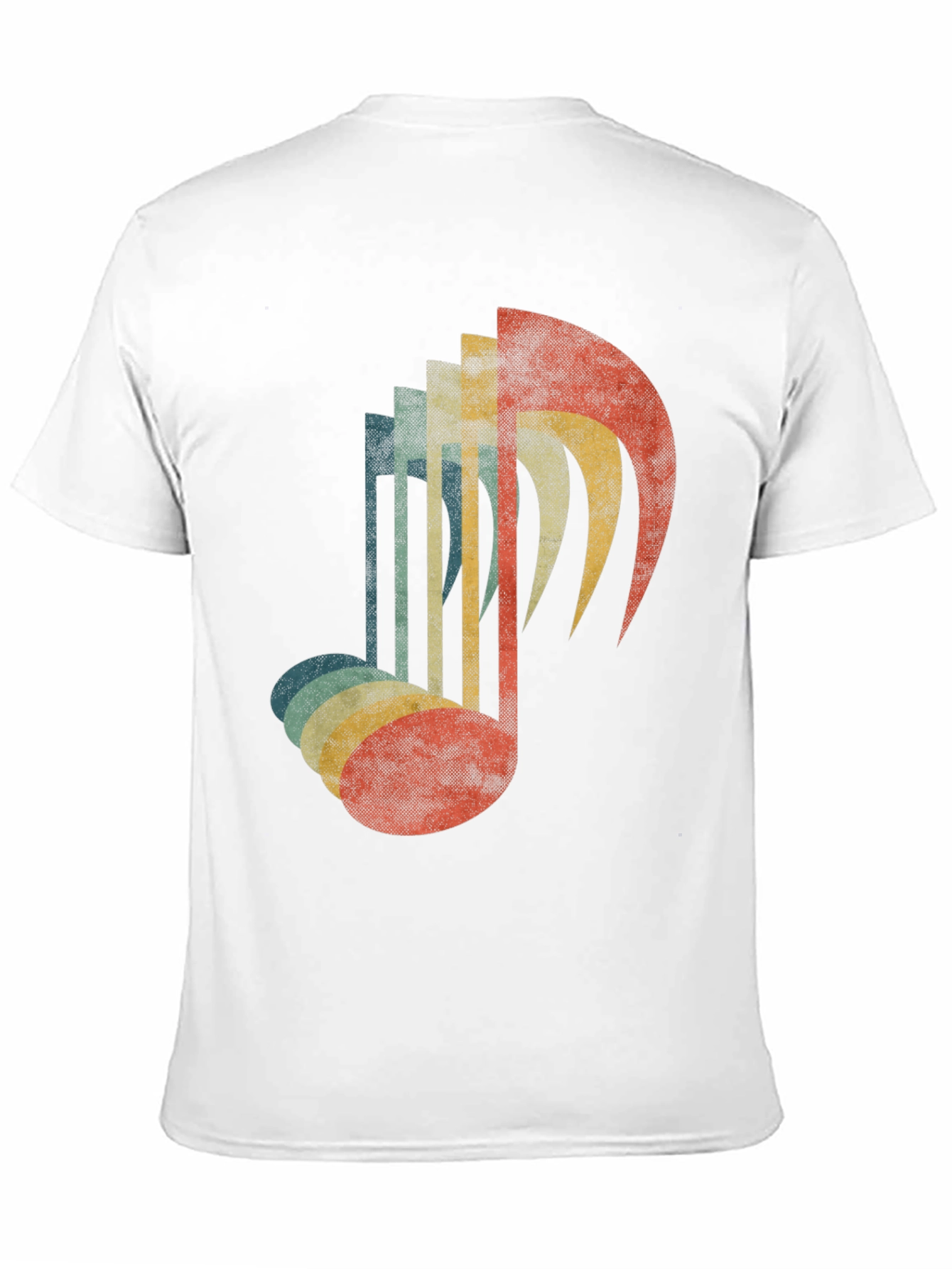 Black Retro Music Note Graphic Tee view 11