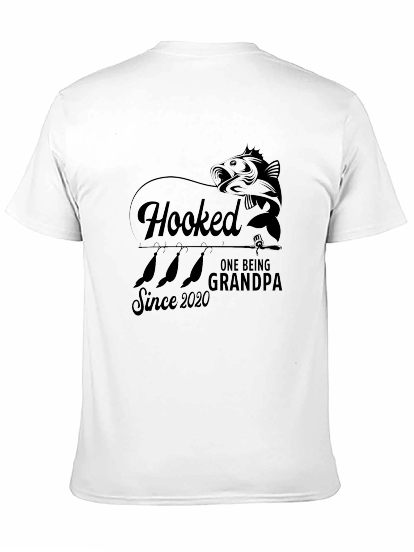 Black Hooked Grandpa Black Tee view 11