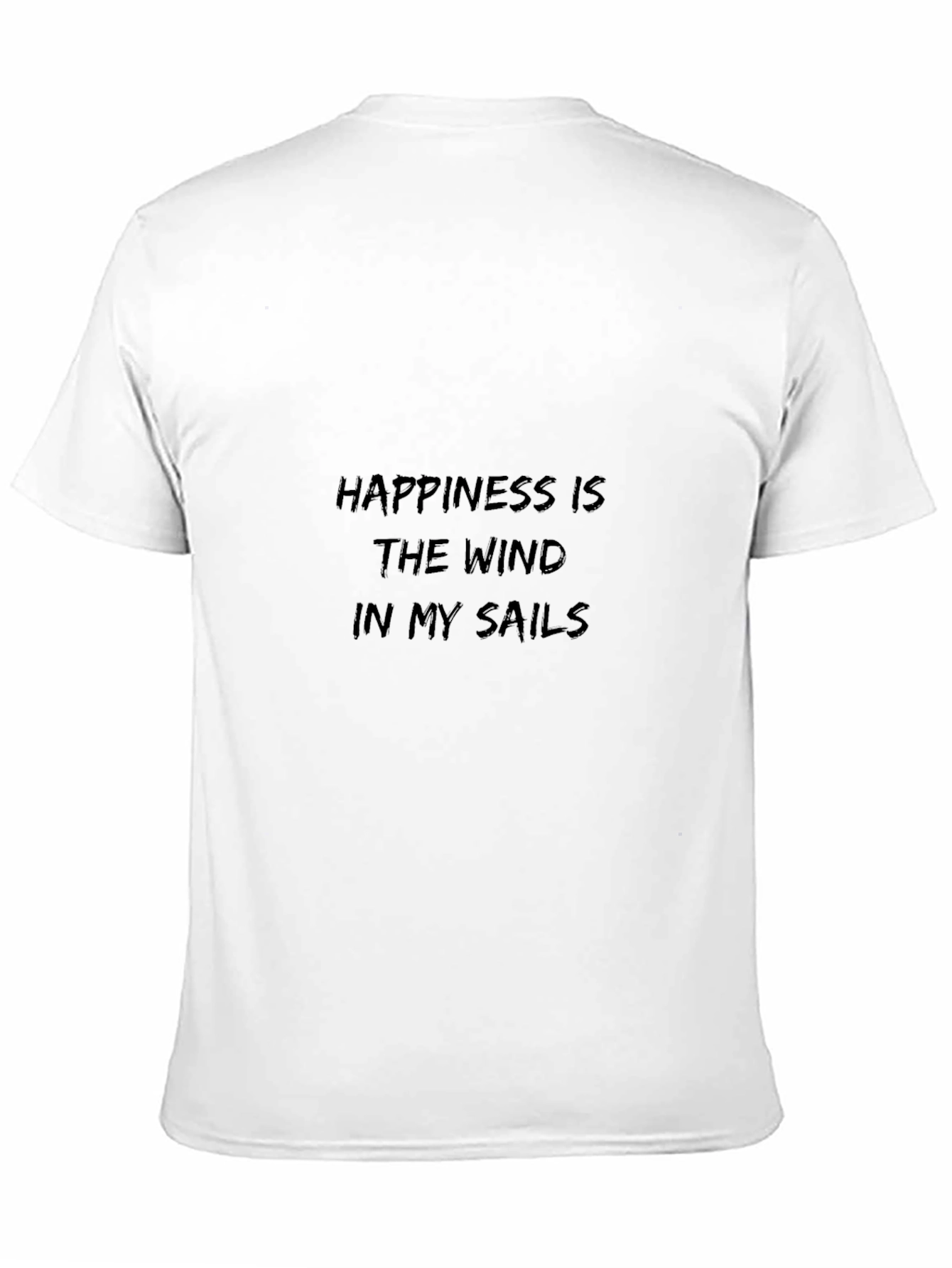Black Happiness Wind Sails Tee - Black Casual T-Shirt view 11