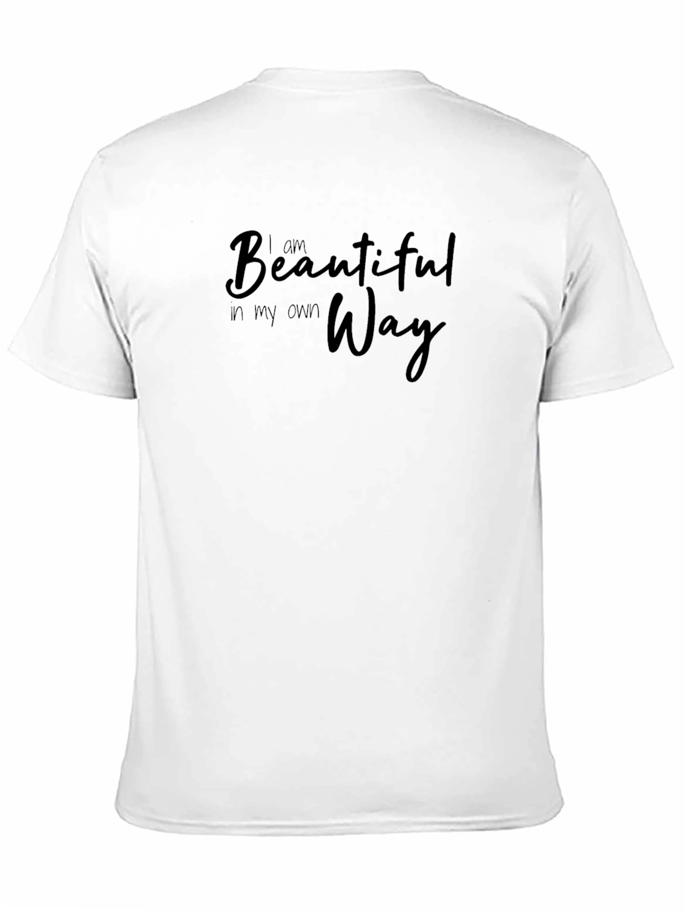 Black I Am Beautiful In My Own Way Black T-Shirt view 11