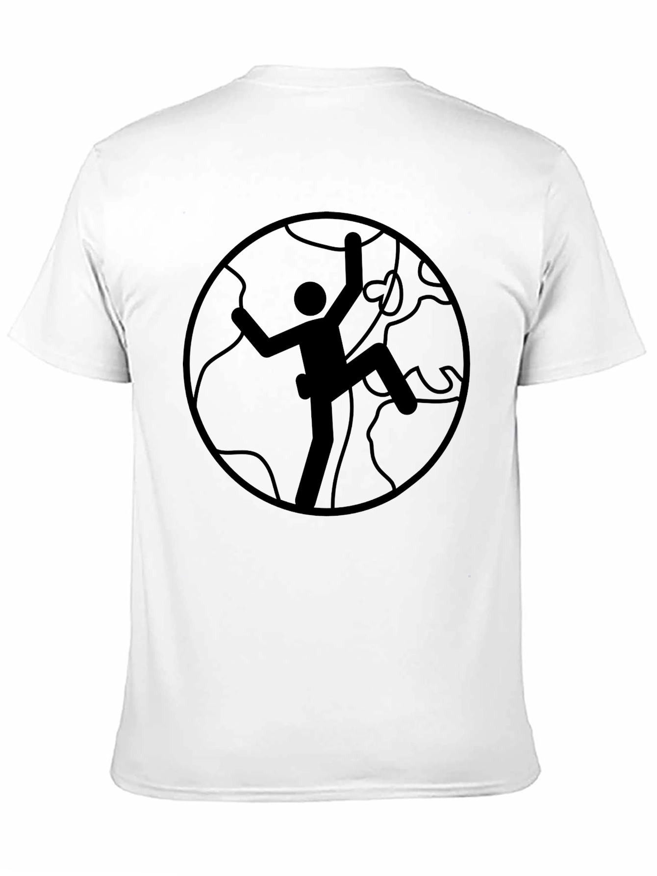 Black Climbing Graphic Black T-Shirt view 11