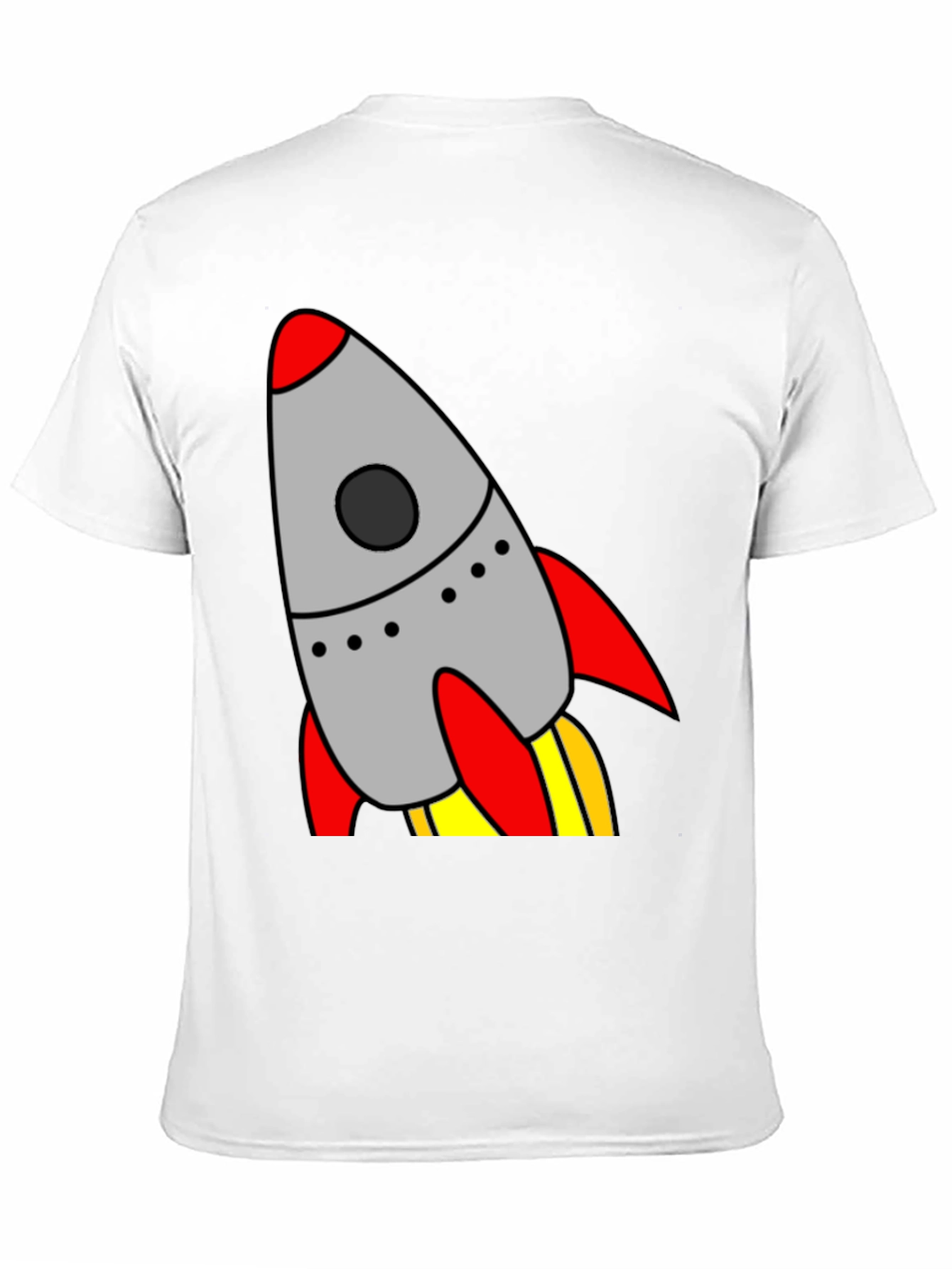 Black Rocket Launch T-Shirt - Cool Graphic Tee view 11