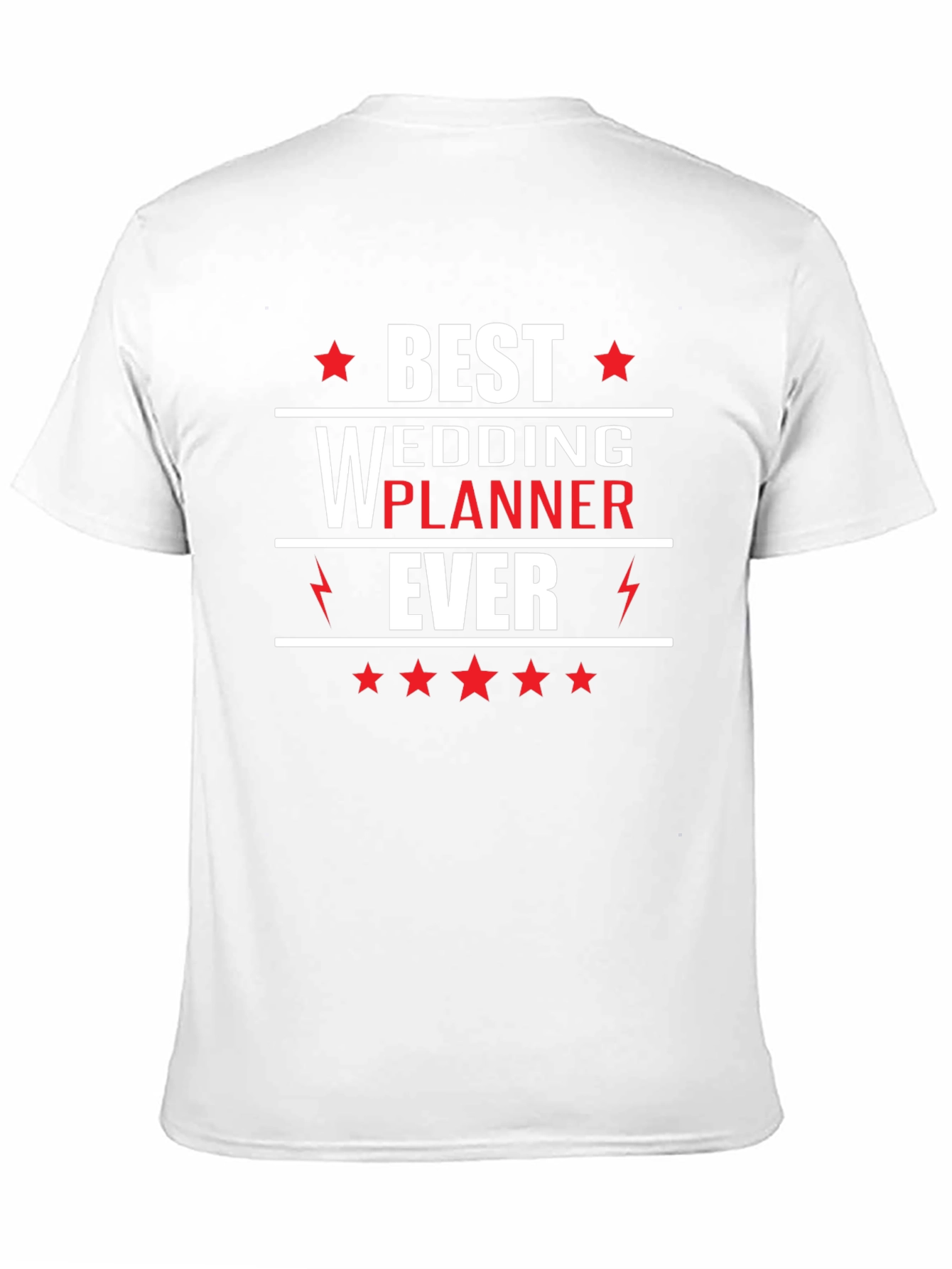 Black Best Wedding Planner Ever T-Shirt view 11