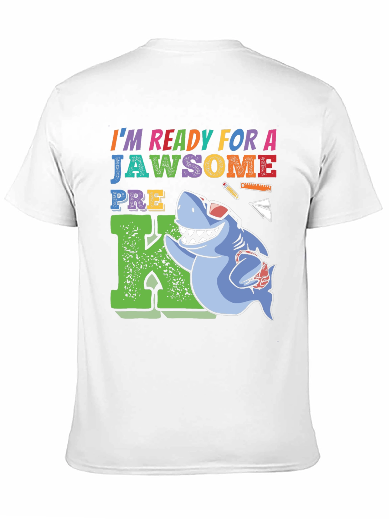 Black Ready for a Jawsome Pre-K T-Shirt view 11