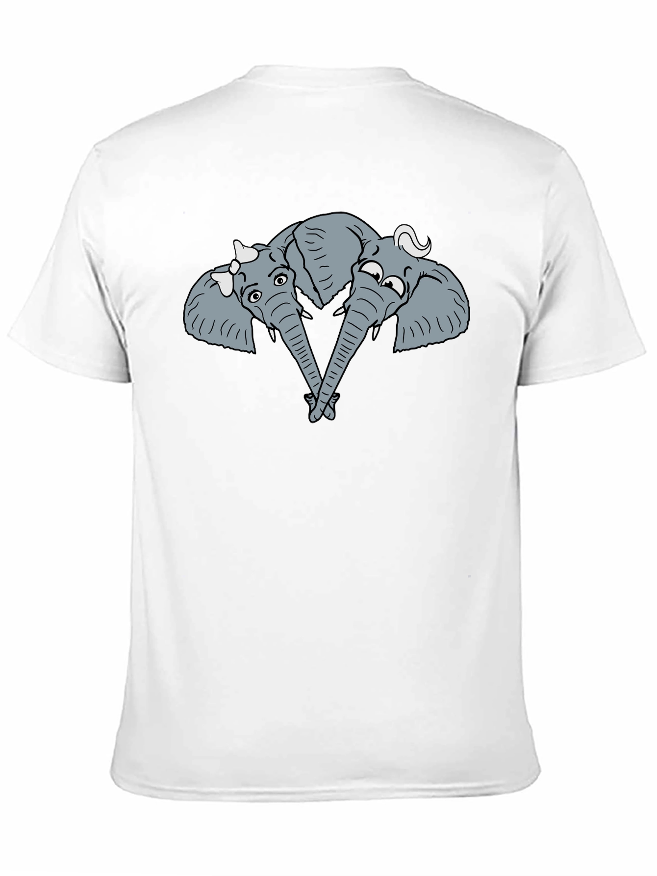Black Elephant Heart Trunk T-Shirt view 11