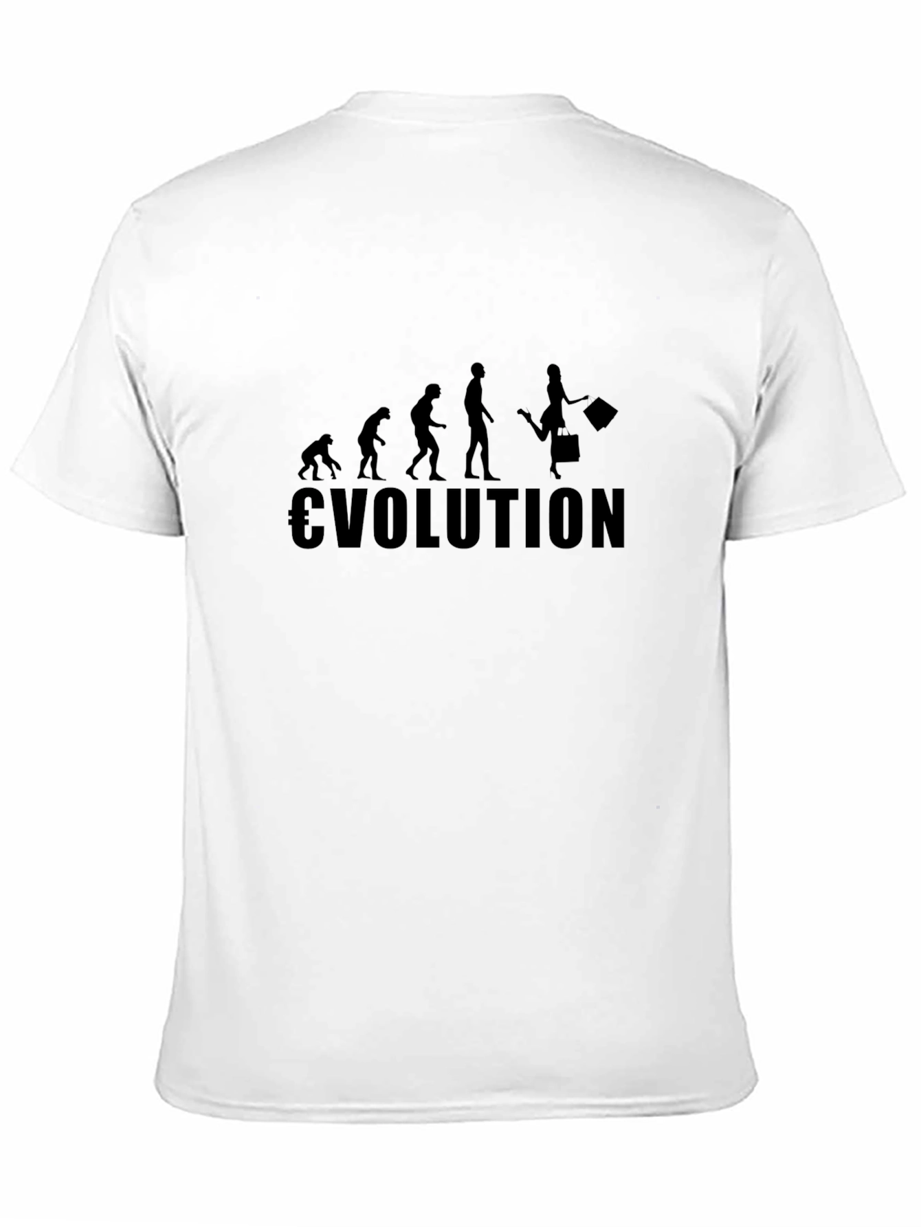 Black Evolution of Shopping Black T-Shirt view 11