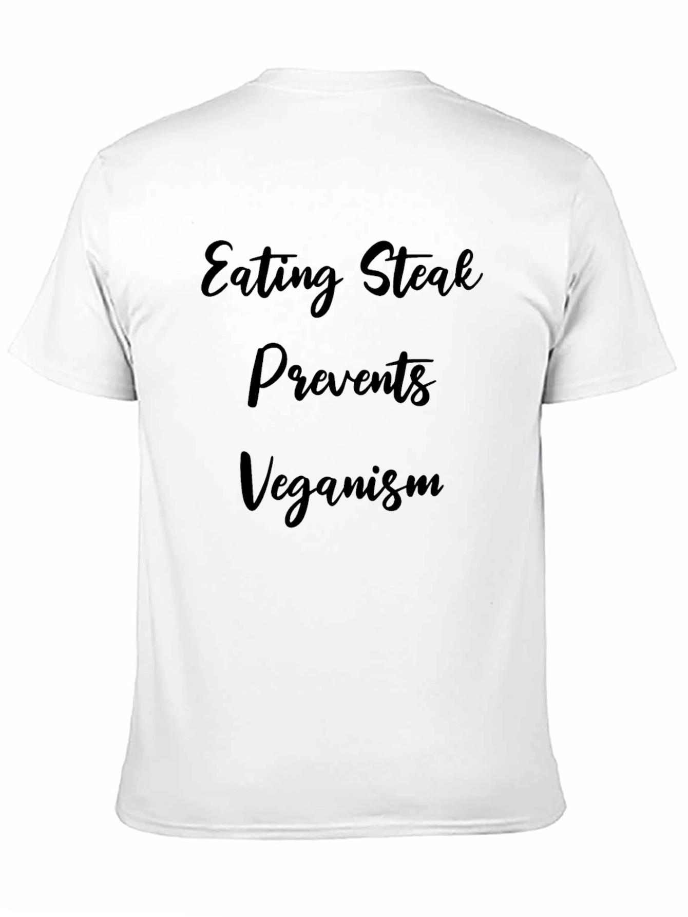 Black Eating Steak Prevents Veganism T-Shirt view 11
