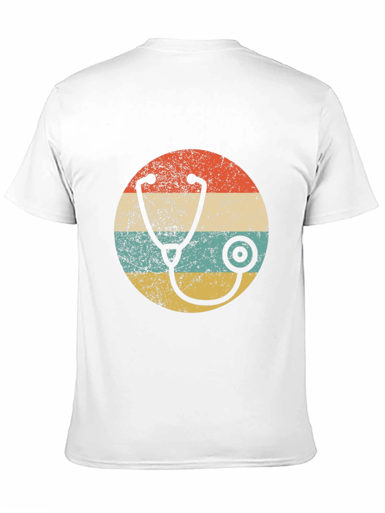 Black Retro Stethoscope Graphic Tee view 11