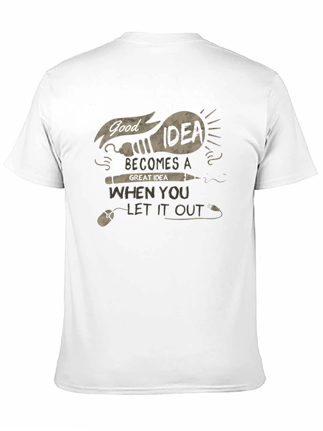 Good Idea T-Shirt - Creative Graphic Tee - 11