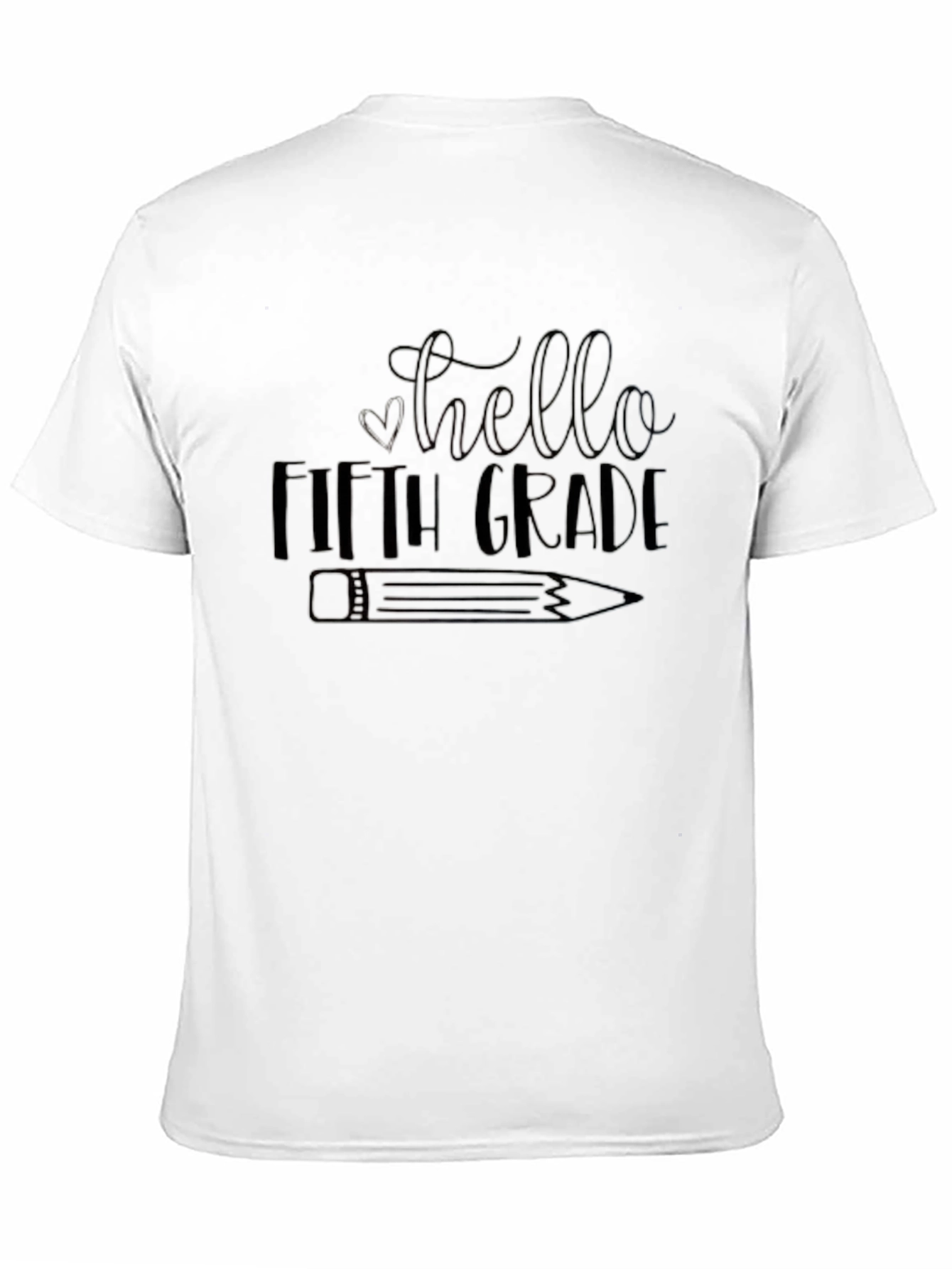 Hello Fifth Grade Black T-Shirt - 11