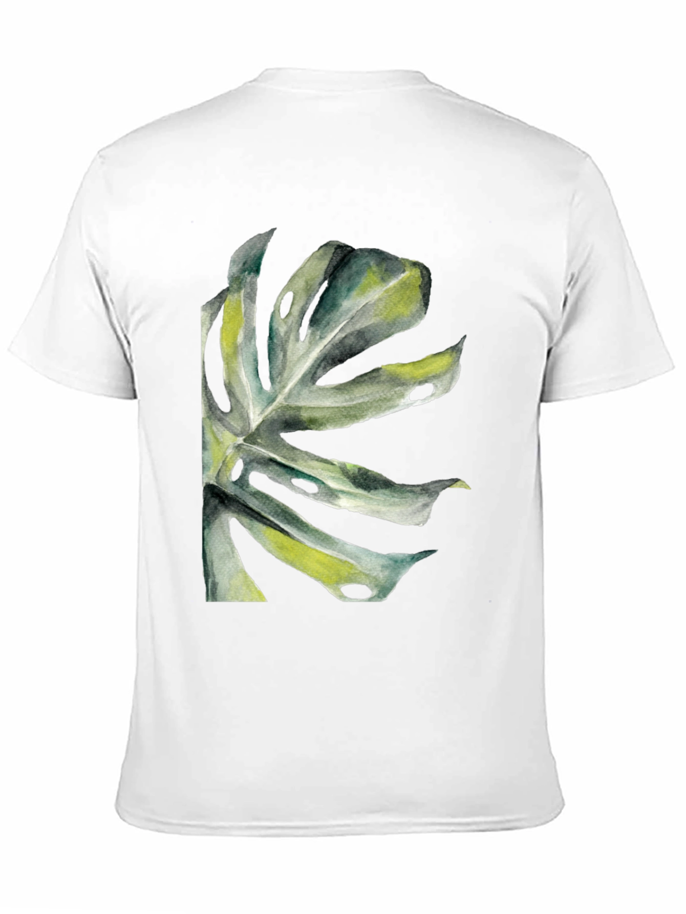 Black Tropical Leaf Graphic T-Shirt - Black view 11