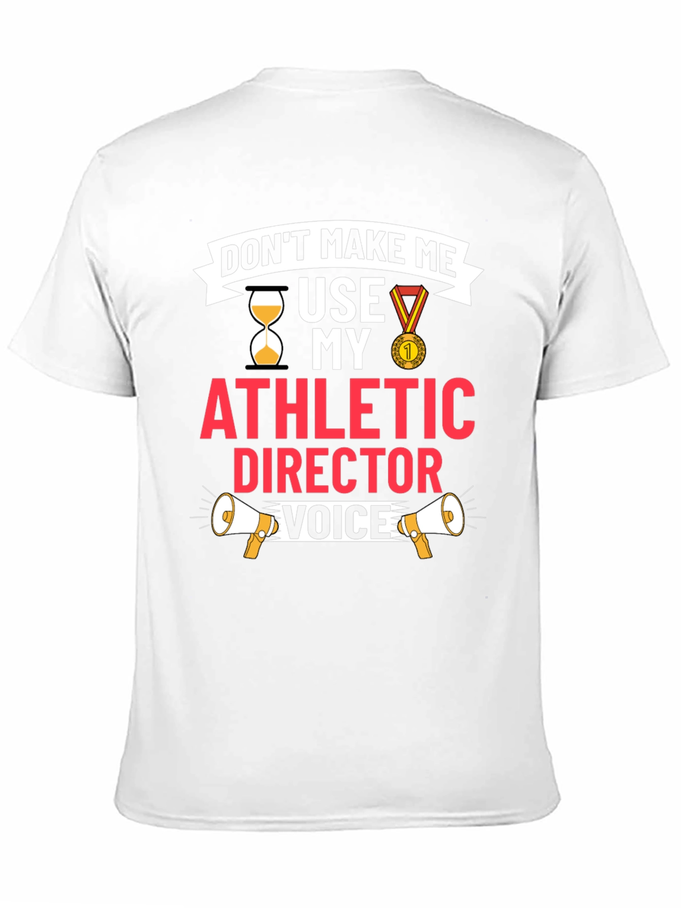 Black Athletic Director Voice T-Shirt view 11