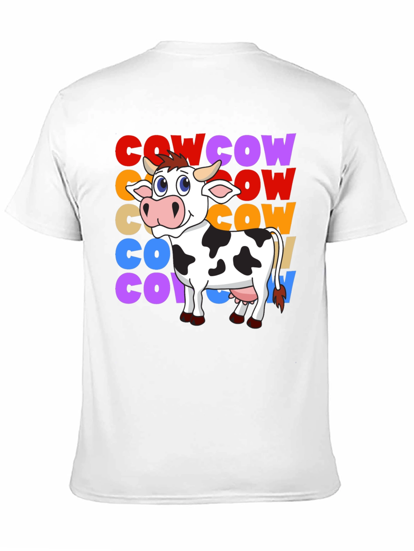 Black Cow Graphic T-Shirt - Fun Animal Tee view 11